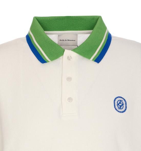 Drole De Monsieur DROLE DE MONSIEUR Men Polo Shirts PL152 CO162OW White Size US S / EU 44-46 / 1 - 4 Thumbnail