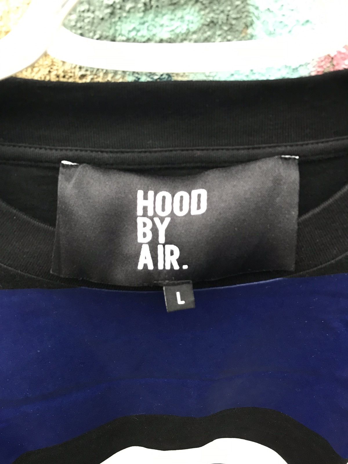 Hood By Air New Hood By Air Blue/Black Casual Crew Neck Size L 595$ Size US L / EU 52-54 / 3 - 3 Thumbnail