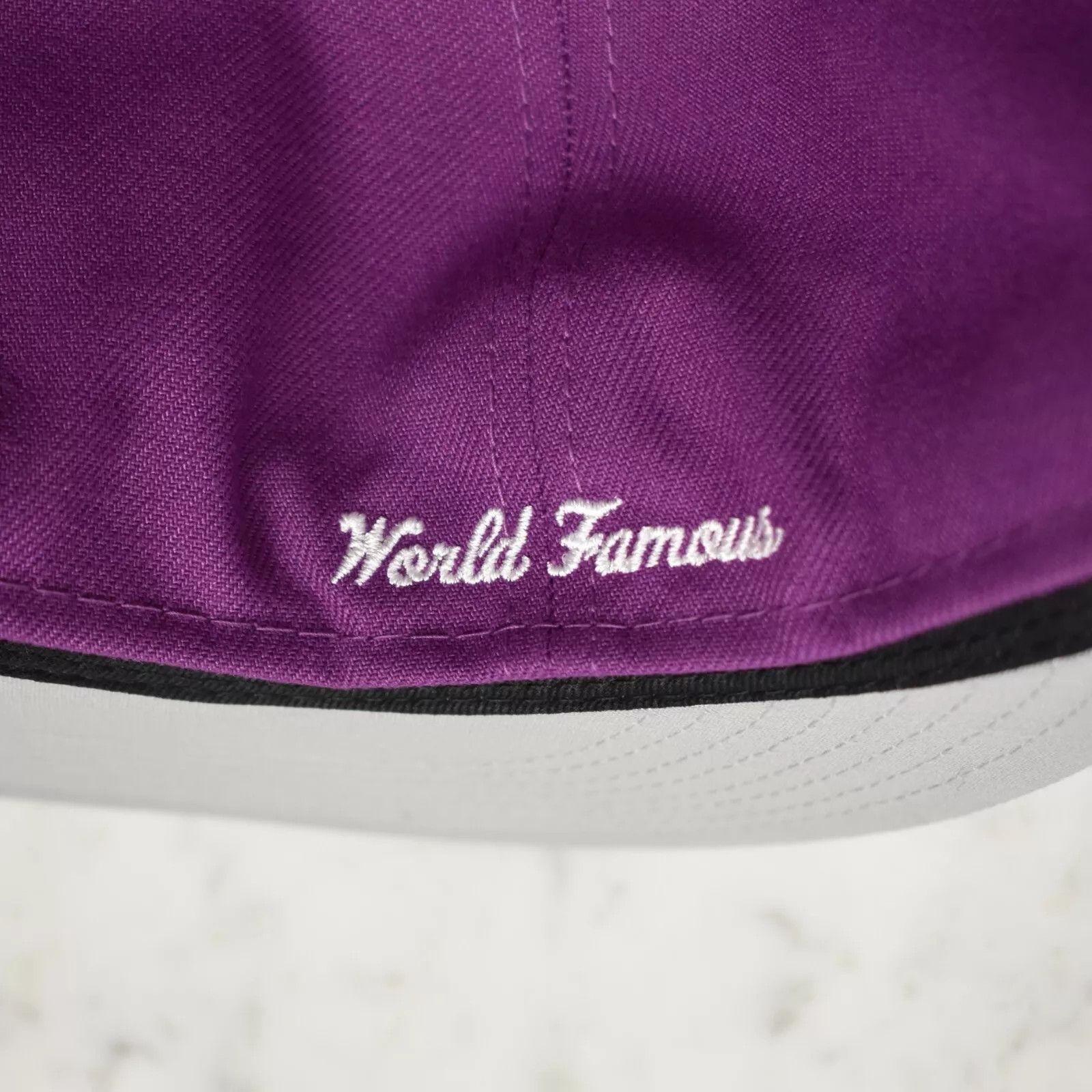 Supreme New Era Championship Box Logo Hat Purple 7 1/8