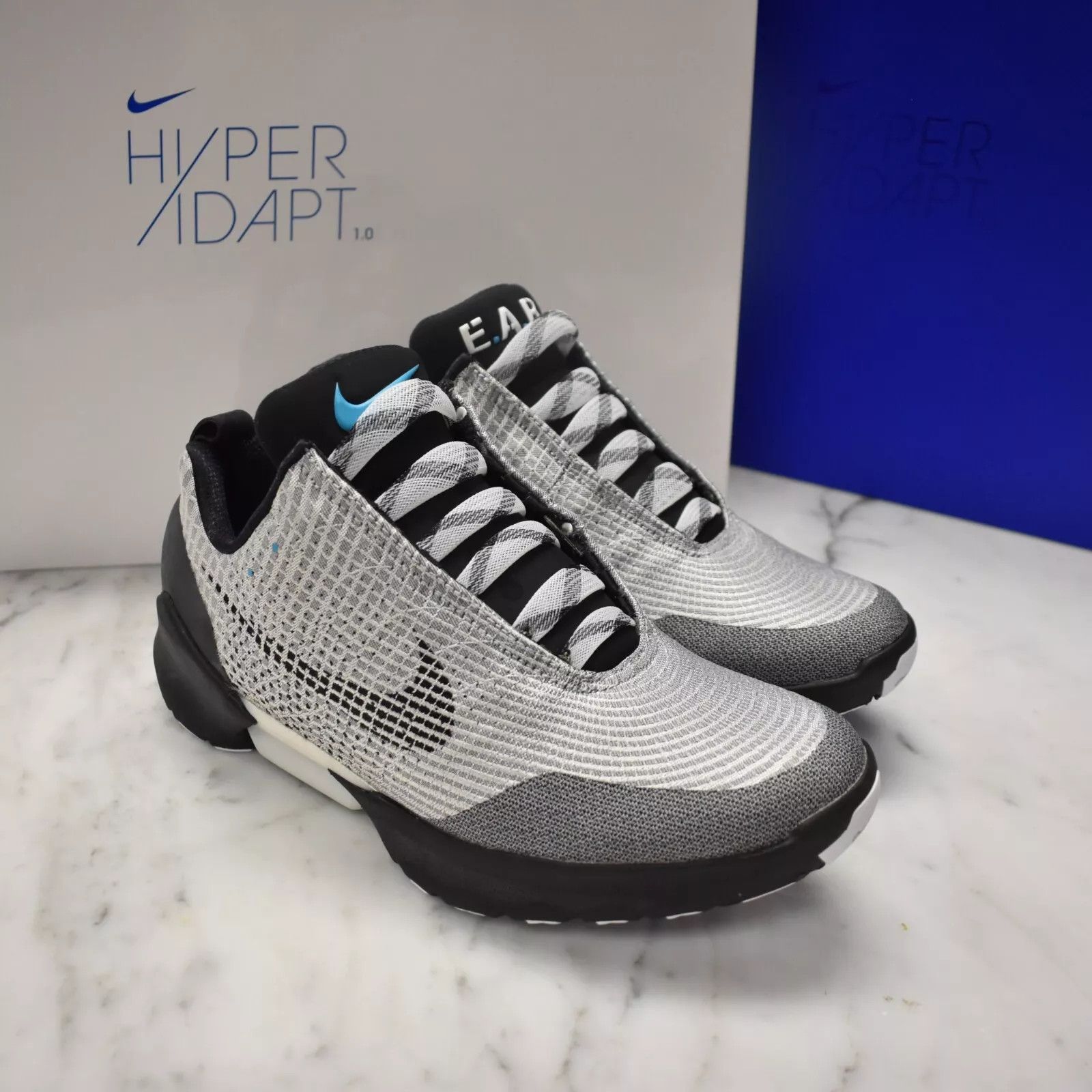 Nike Nike Hyper Adapt 1.0 Metallic Silver Self Lacing Air Mag Size US 11 / EU 44 - 6 Thumbnail