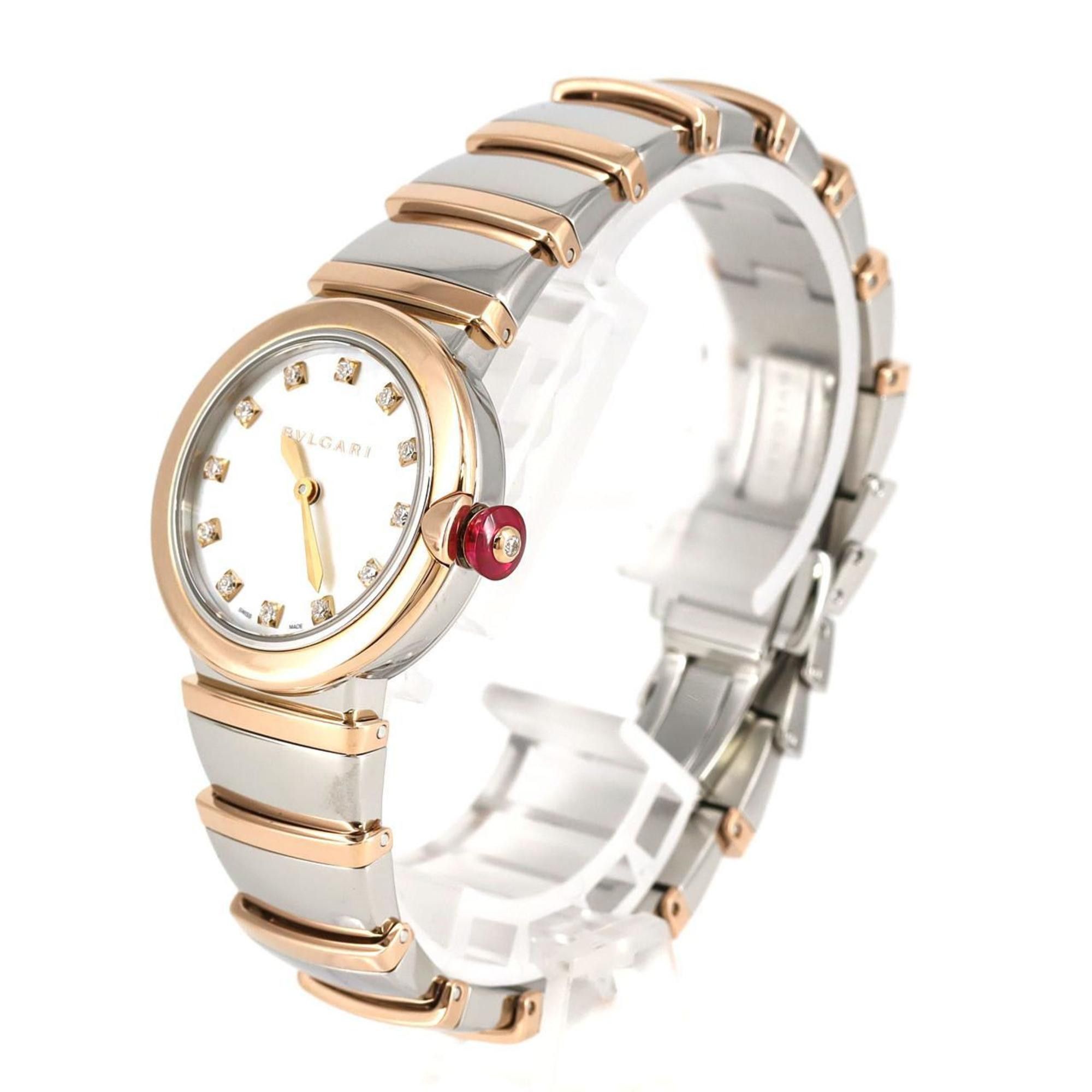 Bvlgari Bvlgari Lucea PG Combi 12P LUP28SG LU28WSPGSPG 12 SSxPG Wristwatch Quartz Size ONE SIZE - 2 Thumbnail