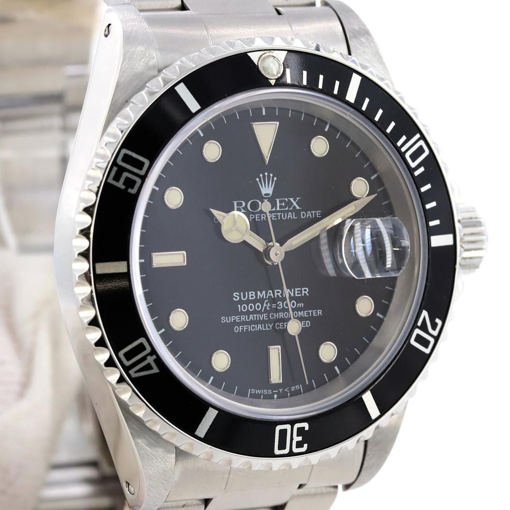 Rolex Rolex Submariner Date 16610. SS Wristwatch Automatic U-Serial Size ONE SIZE - 7 Thumbnail