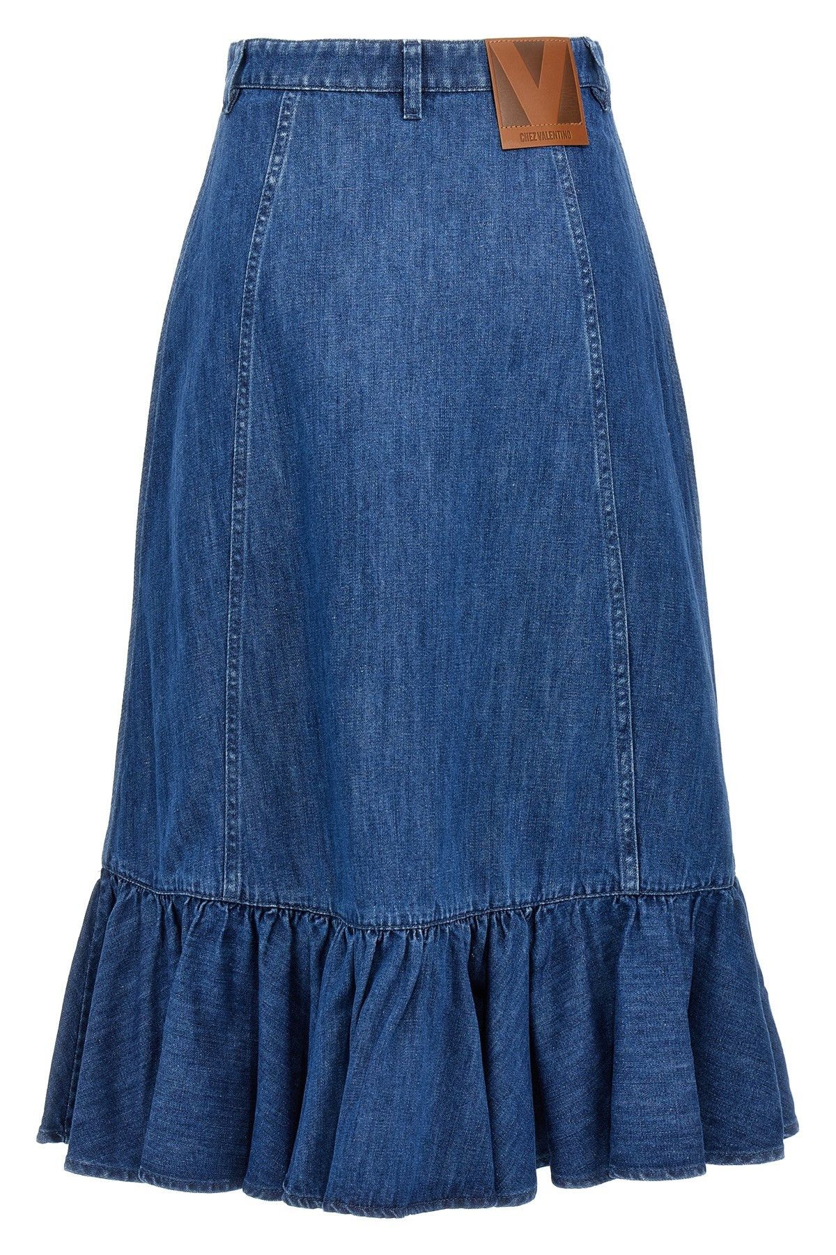 Valentino Valentino Garavani denim skirt Size 26" / US 2 / IT 38 - 2 Thumbnail