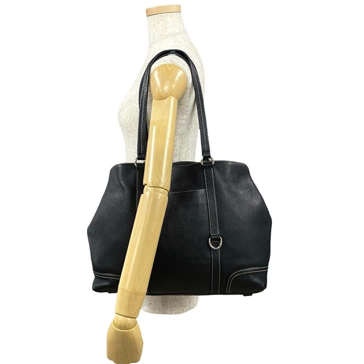 Prada Prada Tote Bag Black Leather Size ONE SIZE - 2 Thumbnail