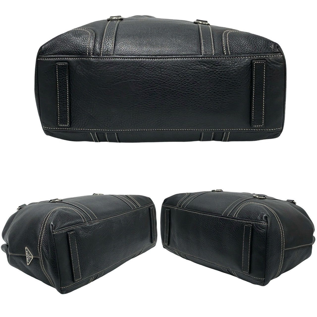 Prada Prada Tote Bag Black Leather Size ONE SIZE - 6 Thumbnail