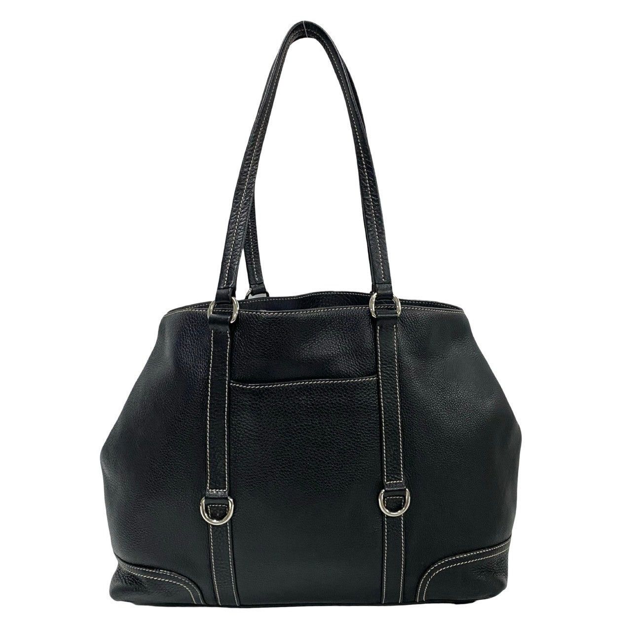 Prada Prada Tote Bag Black Leather Size ONE SIZE - 4 Thumbnail