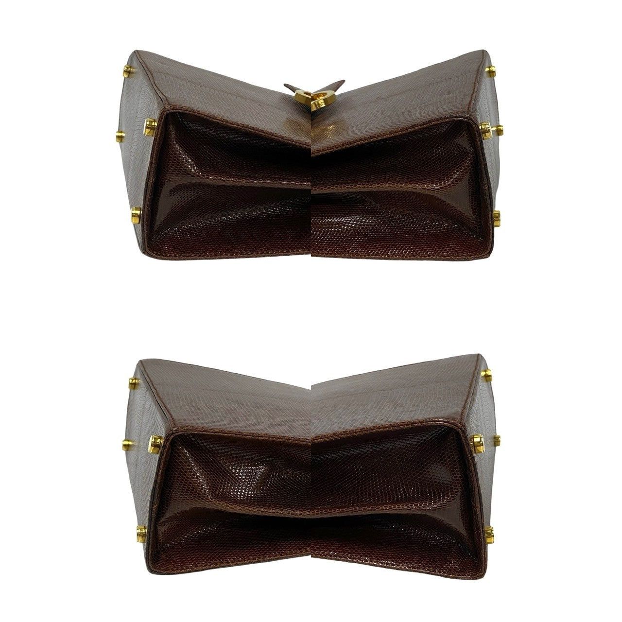 Salvatore Ferragamo Salvatore Ferragamo Shoulder Bag Brown Leather - Exotic Size ONE SIZE - 7 Thumbnail