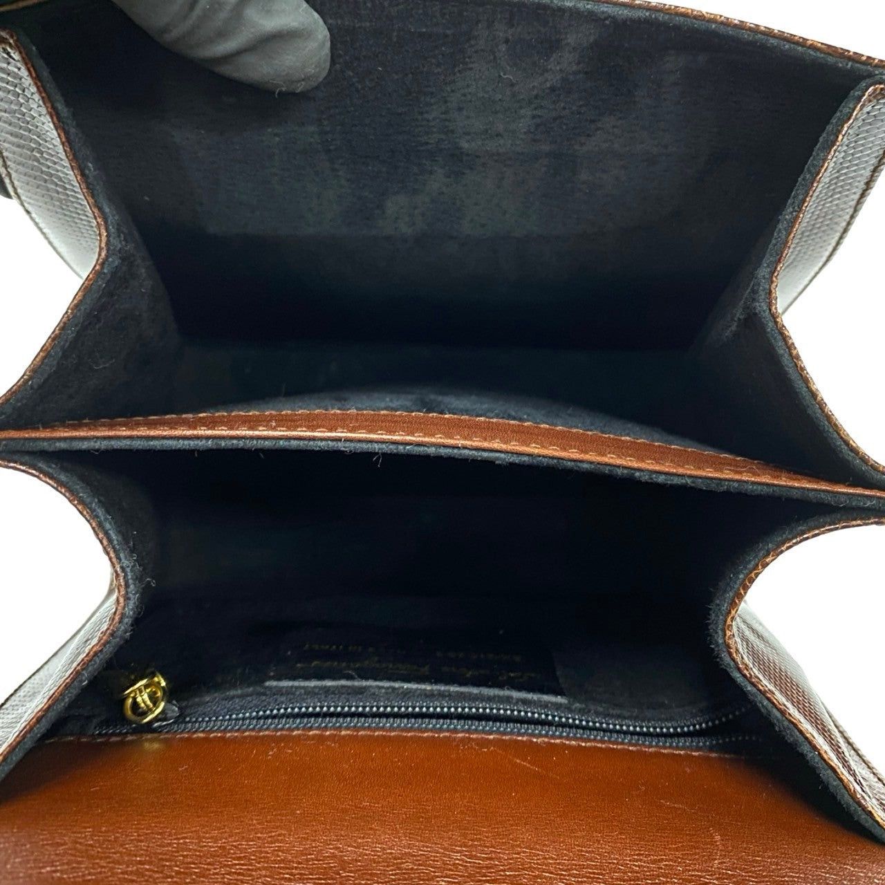 Salvatore Ferragamo Salvatore Ferragamo Shoulder Bag Brown Leather - Exotic Size ONE SIZE - 8 Thumbnail
