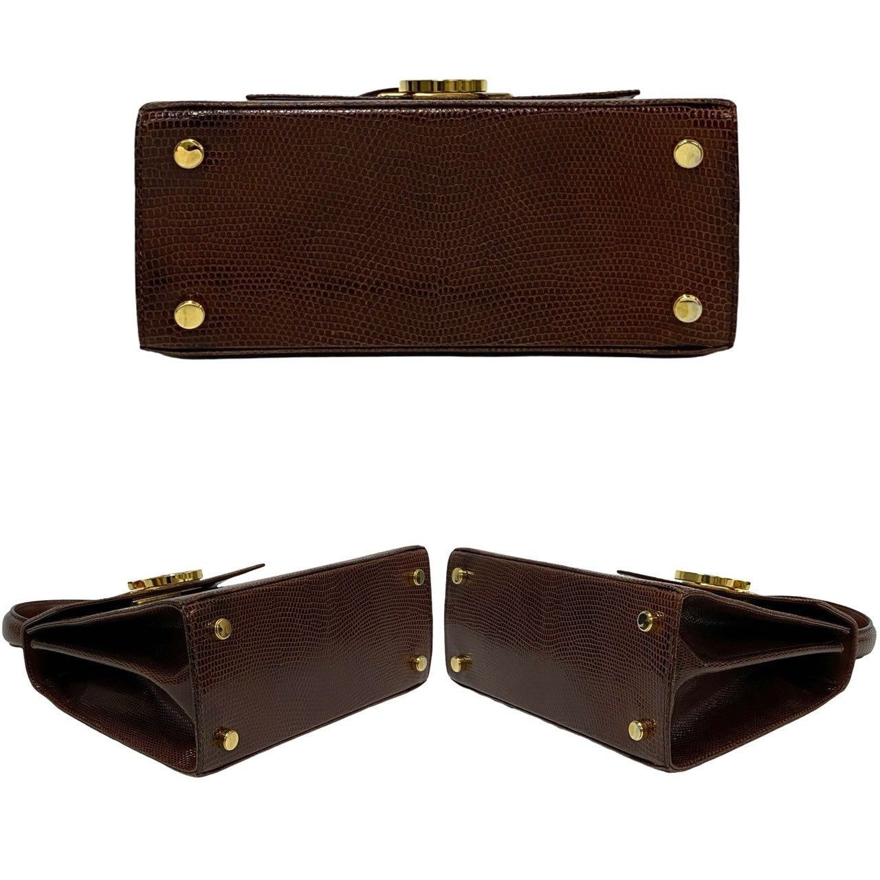 Salvatore Ferragamo Salvatore Ferragamo Shoulder Bag Brown Leather - Exotic Size ONE SIZE - 6 Thumbnail