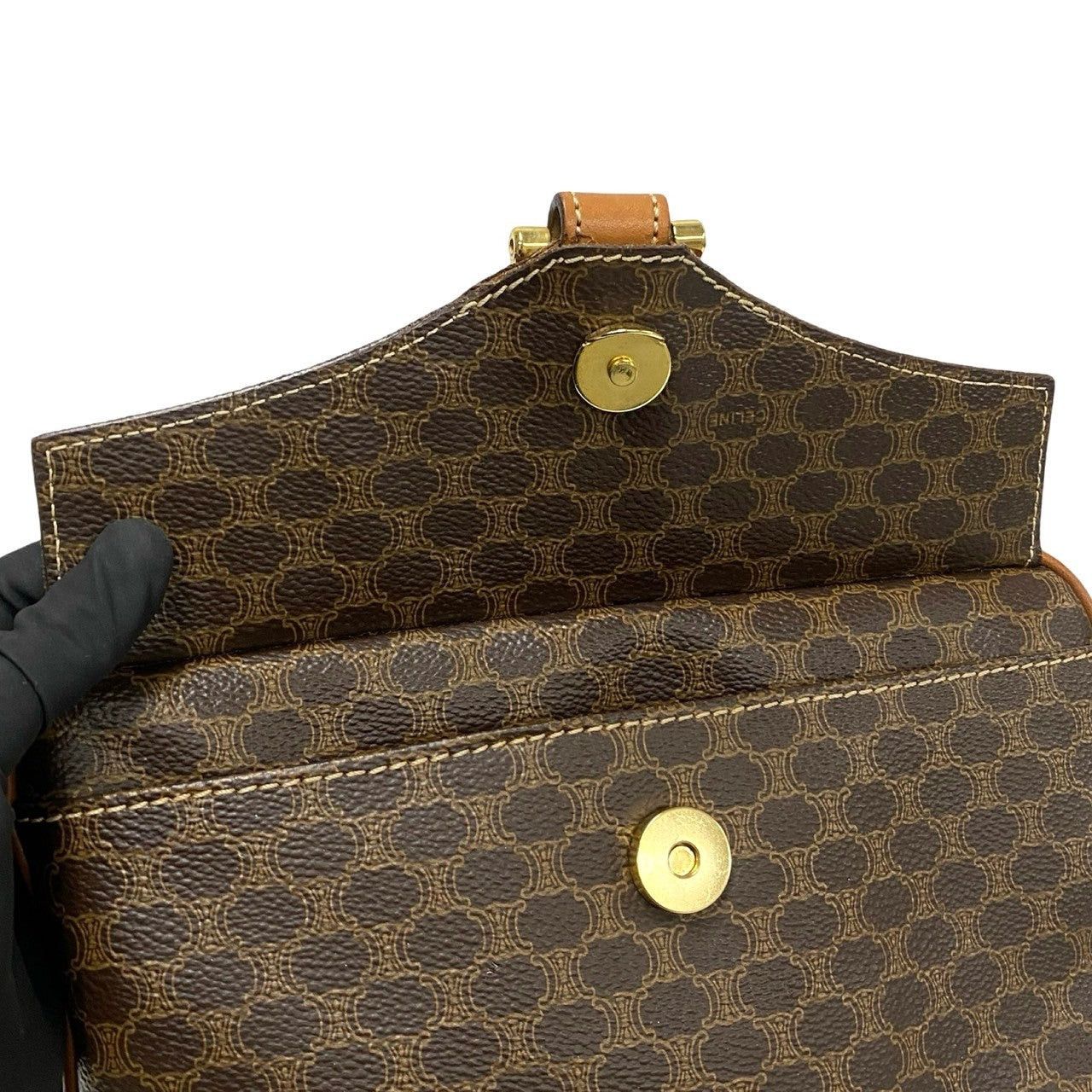 Celine Celine Shoulder Bag Brown Leather Size ONE SIZE - 8 Thumbnail