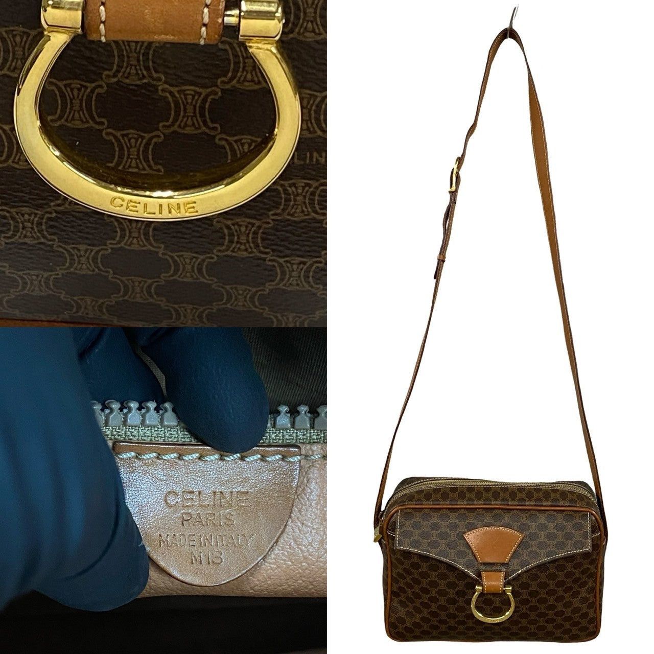 Celine Celine Shoulder Bag Brown Leather Size ONE SIZE - 3 Thumbnail