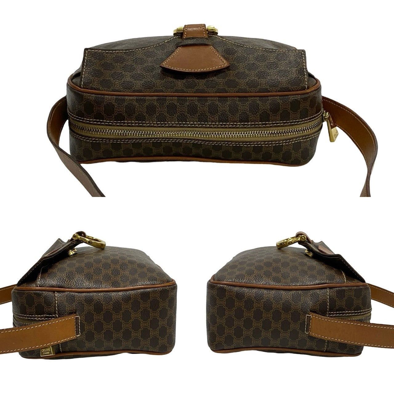 Celine Celine Shoulder Bag Brown Leather Size ONE SIZE - 5 Thumbnail