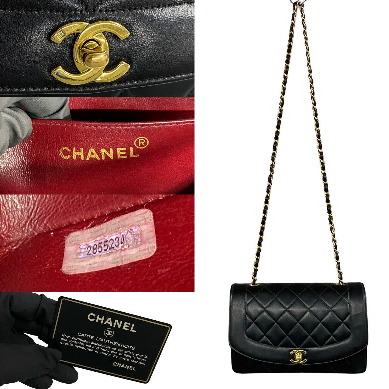 Chanel Chanel Shoulder Bag Black Leather Size ONE SIZE - 3 Thumbnail