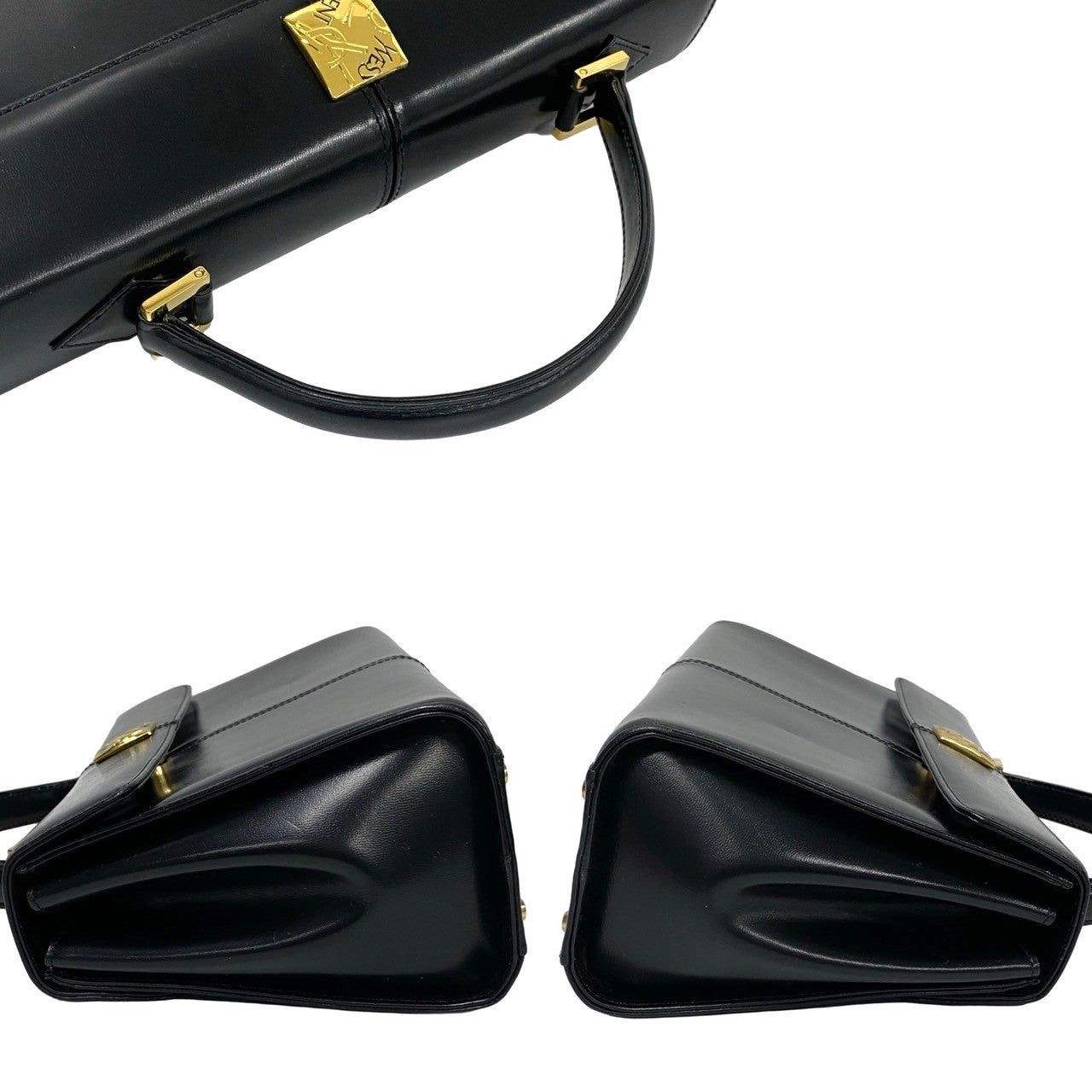 Yves Saint Laurent Yves Saint Laurent Handbag Black Leather Size ONE SIZE - 5 Thumbnail