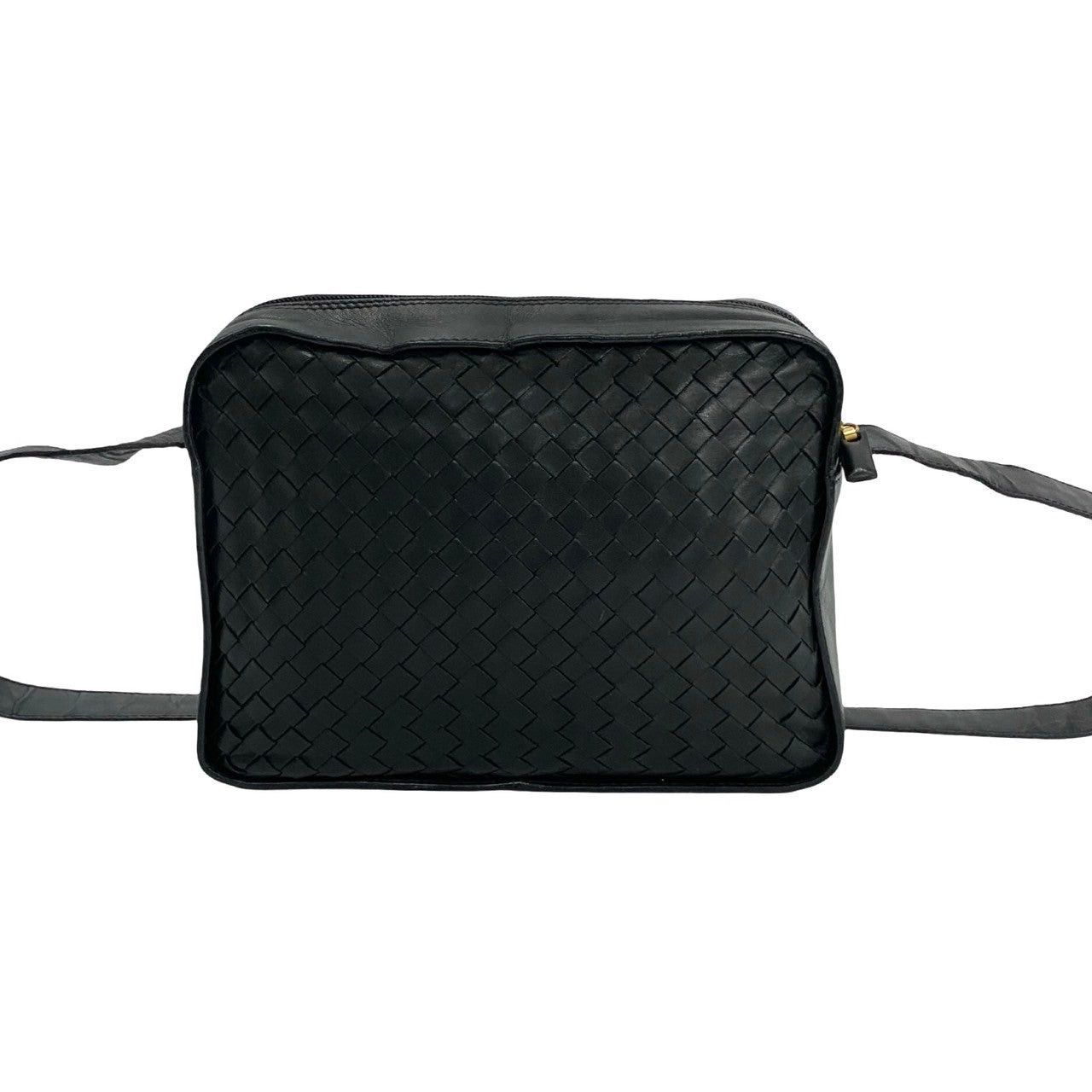 Bottega Veneta Shoulder Bag Black Leather