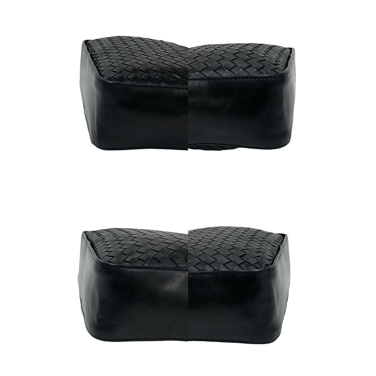Bottega Veneta Shoulder Bag Black Leather
