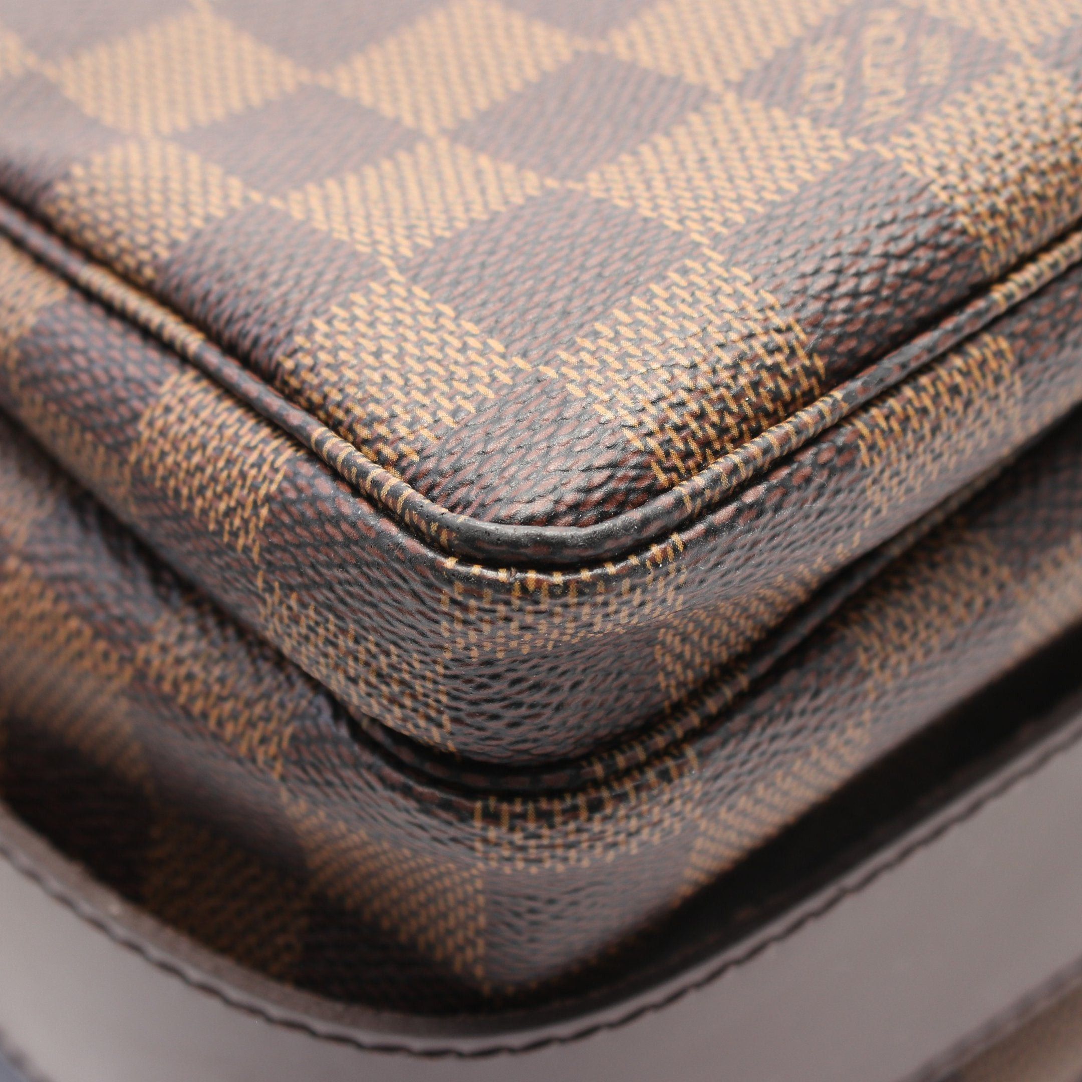 Louis Vuitton Louis Vuitton Naviglio Damier Ebene Shoulder Bag Leather Brown Size ONE SIZE - 6 Thumbnail