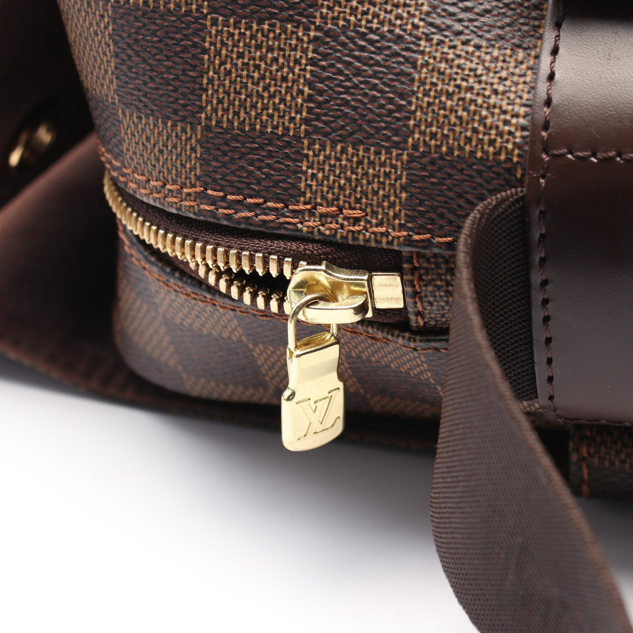 Louis Vuitton Louis Vuitton Naviglio Damier Ebene Shoulder Bag Leather Brown Size ONE SIZE - 8 Thumbnail