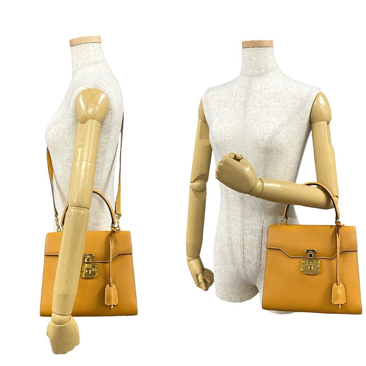 Gucci Gucci Shoulder Bag Yellow Leather Size ONE SIZE - 2 Thumbnail