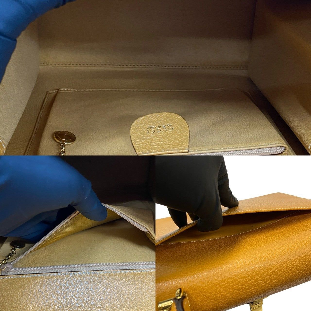 Gucci Gucci Shoulder Bag Yellow Leather Size ONE SIZE - 8 Thumbnail