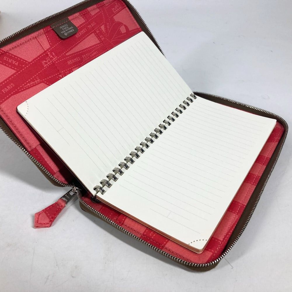 Hermes Hermes Round Fastener Agenda Silky Daily Gm Personal Organiser (E.G. Filofax) Case Receptacle, Condition, Event, Legal Action, Letter St Stationery Notebook Cover Epson Unisex Ethupe Gray Size ONE SIZE - 12 Thumbnail