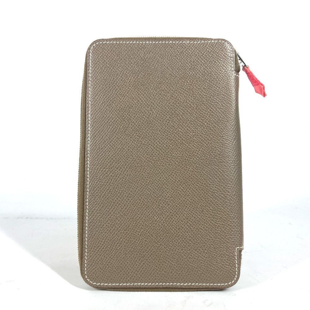 Hermes Hermes Round Fastener Agenda Silky Daily Gm Personal Organiser (E.G. Filofax) Case Receptacle, Condition, Event, Legal Action, Letter St Stationery Notebook Cover Epson Unisex Ethupe Gray Size ONE SIZE - 2 Thumbnail