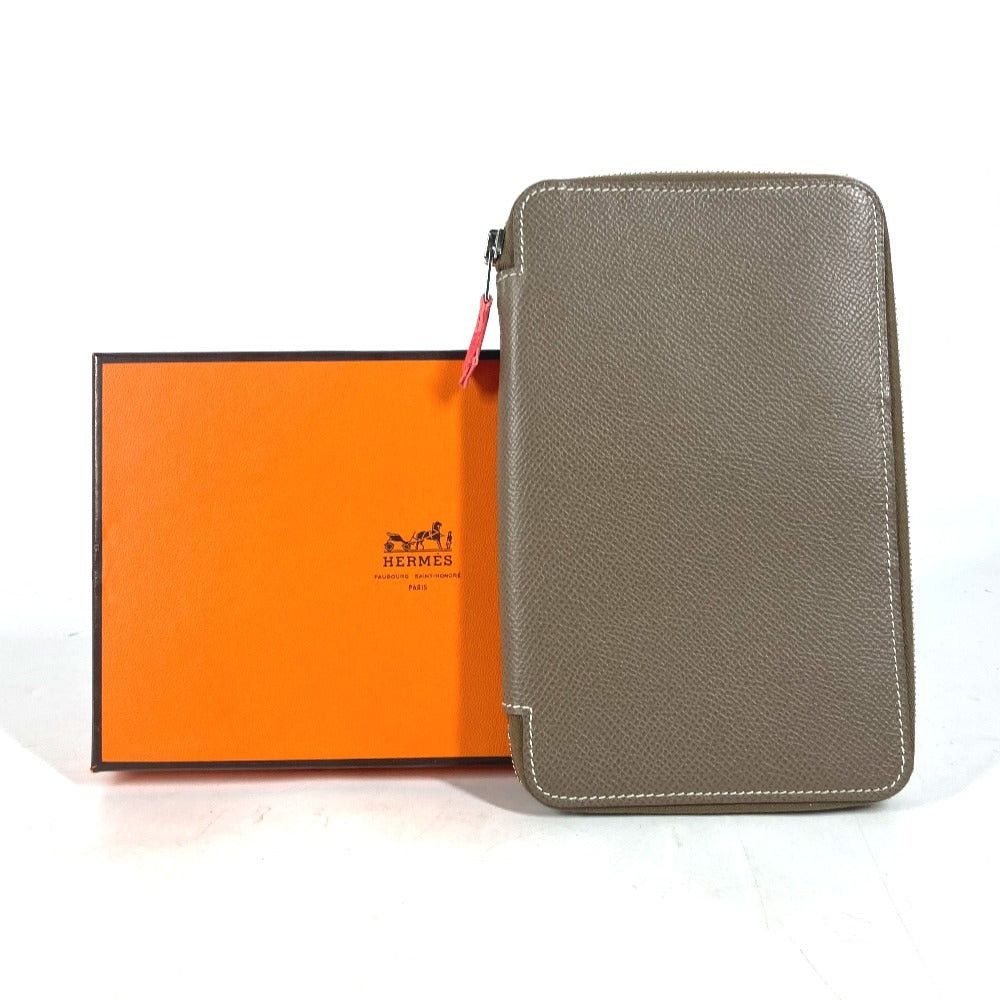 Hermes Hermes Round Fastener Agenda Silky Daily Gm Personal Organiser (E.G. Filofax) Case Receptacle, Condition, Event, Legal Action, Letter St Stationery Notebook Cover Epson Unisex Ethupe Gray Size ONE SIZE - 18 Thumbnail