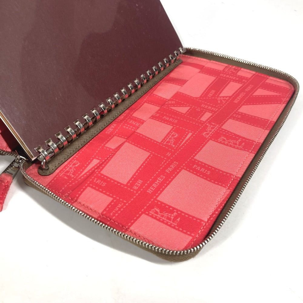 Hermes Hermes Round Fastener Agenda Silky Daily Gm Personal Organiser (E.G. Filofax) Case Receptacle, Condition, Event, Legal Action, Letter St Stationery Notebook Cover Epson Unisex Ethupe Gray Size ONE SIZE - 16 Thumbnail