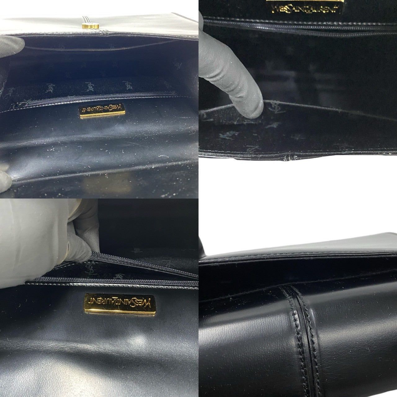 Yves Saint Laurent Yves Saint Laurent Handbag Black Leather Size ONE SIZE - 9 Thumbnail