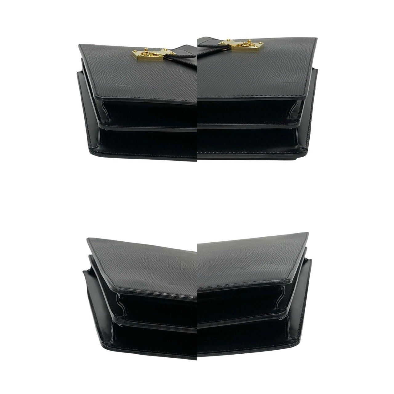 Louis Vuitton Louis Vuitton Handbag Black Leather Size ONE SIZE - 7 Thumbnail