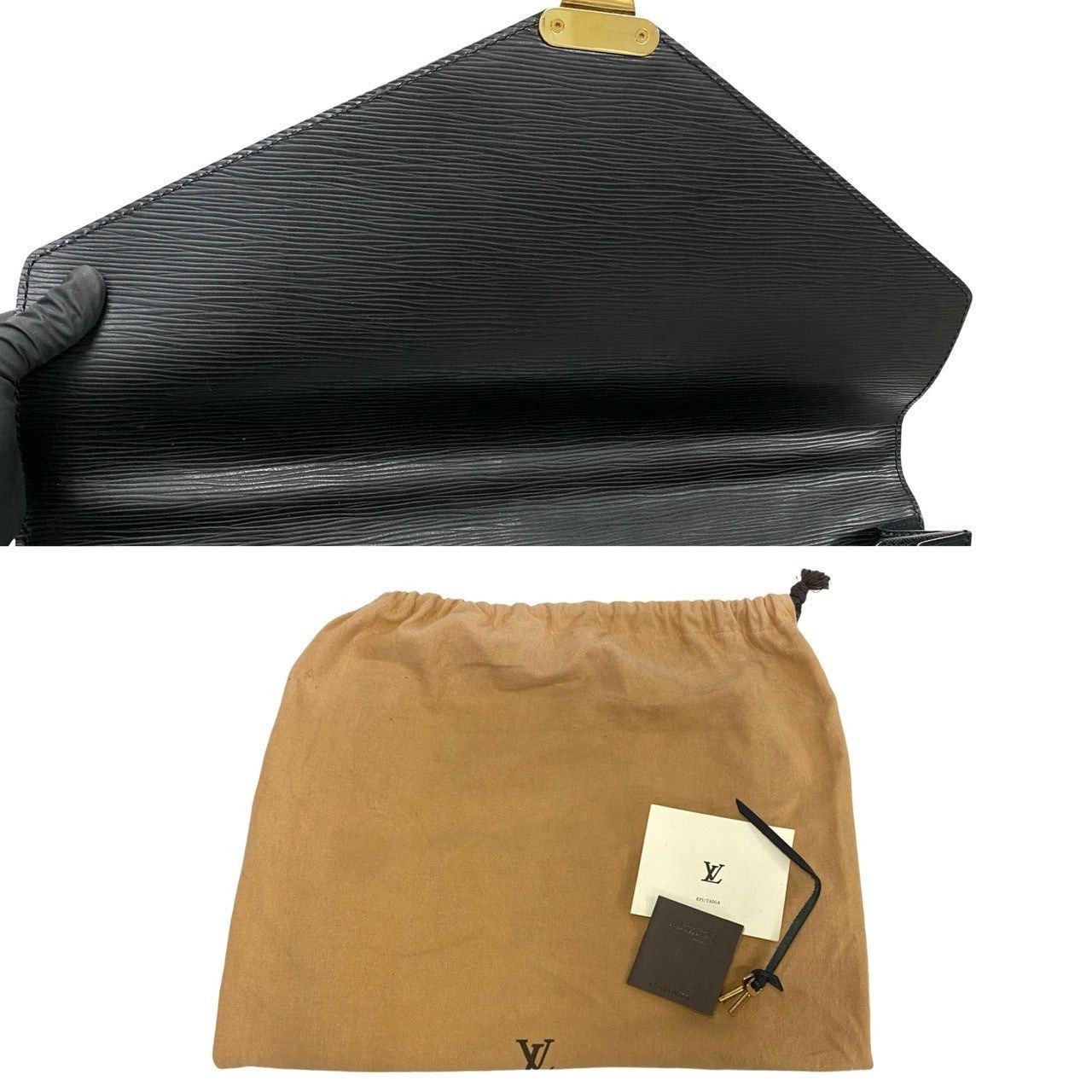 Louis Vuitton Louis Vuitton Handbag Black Leather Size ONE SIZE - 8 Thumbnail