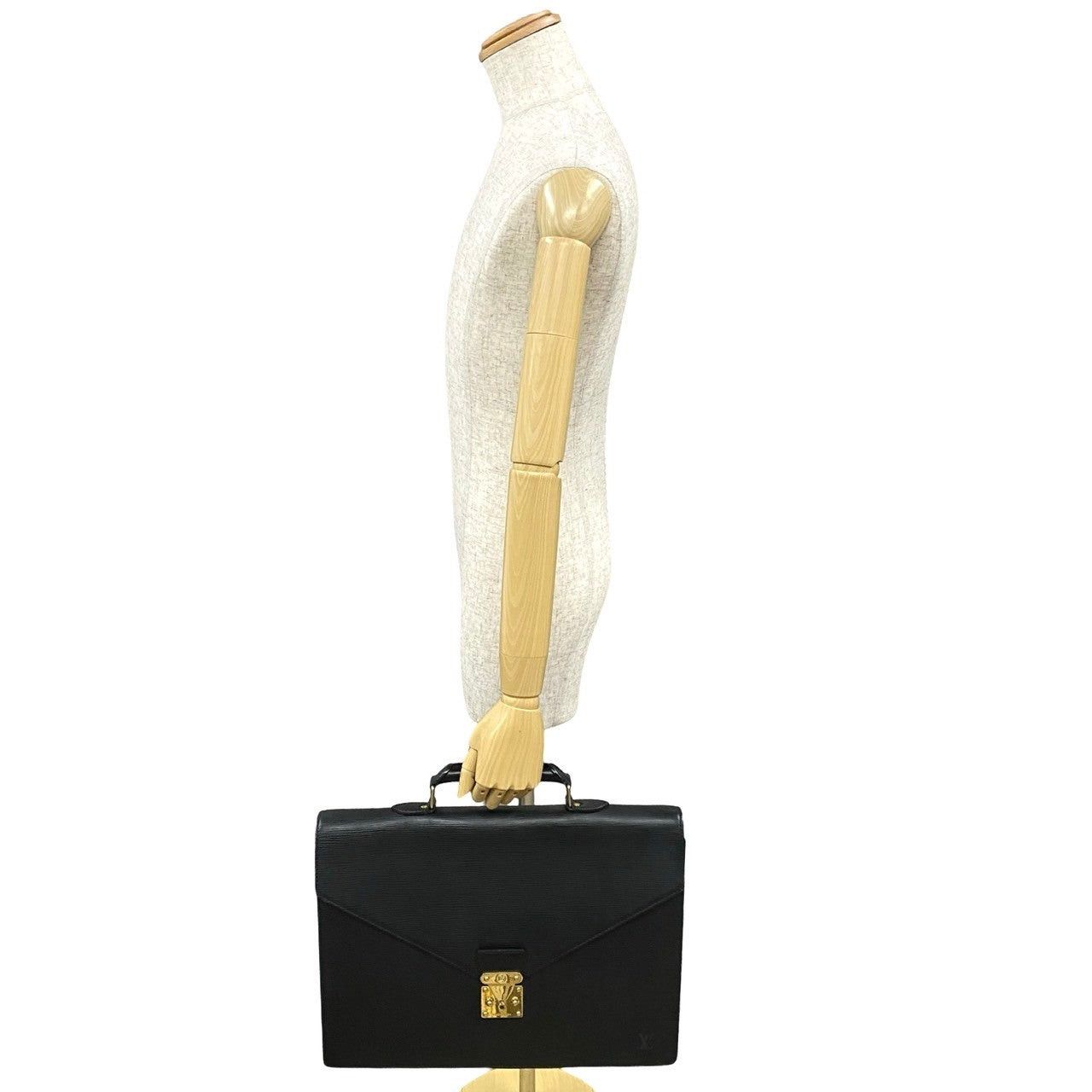 Louis Vuitton Louis Vuitton Handbag Black Leather Size ONE SIZE - 2 Thumbnail