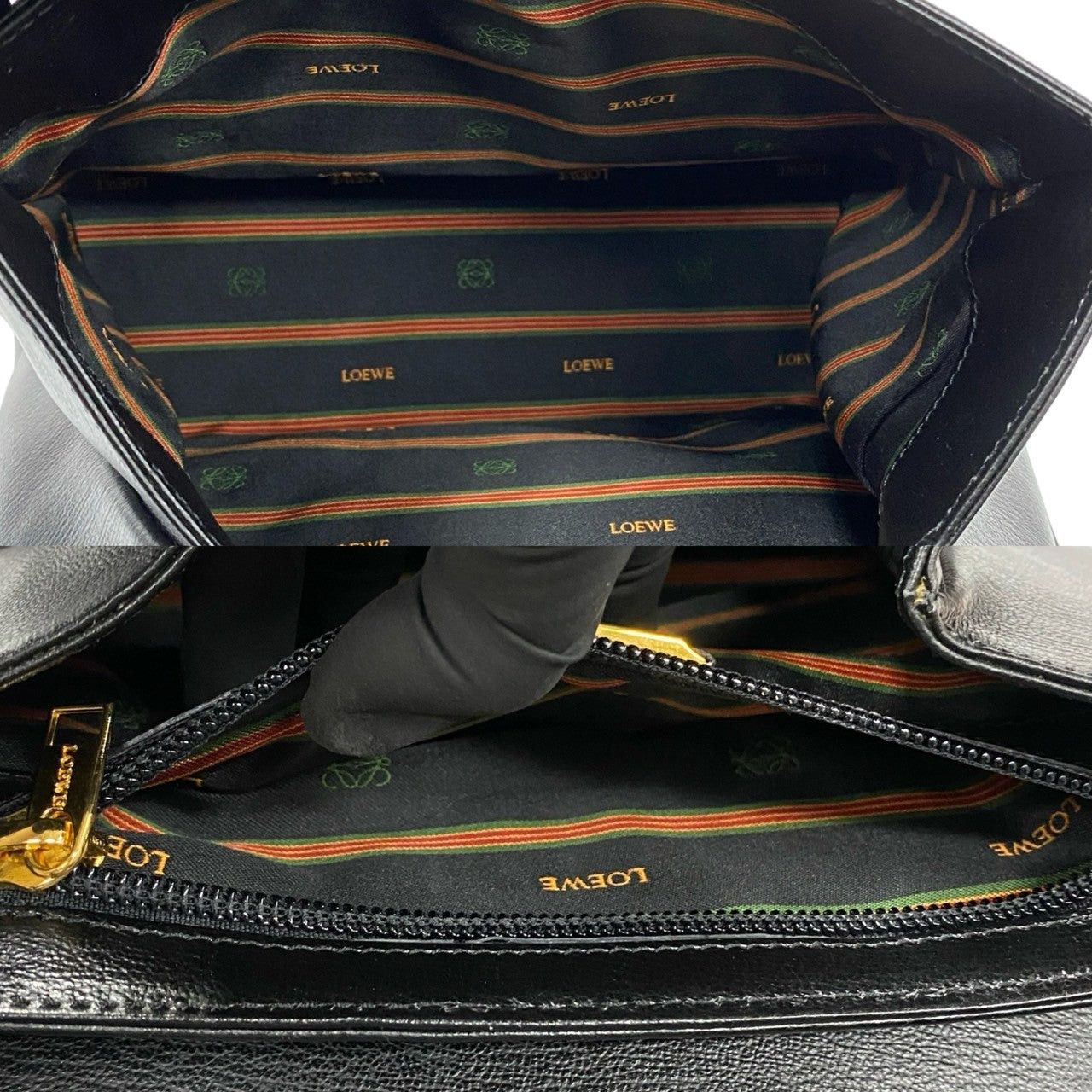 Loewe Loewe Shoulder Bag Black Leather Size ONE SIZE - 8 Thumbnail