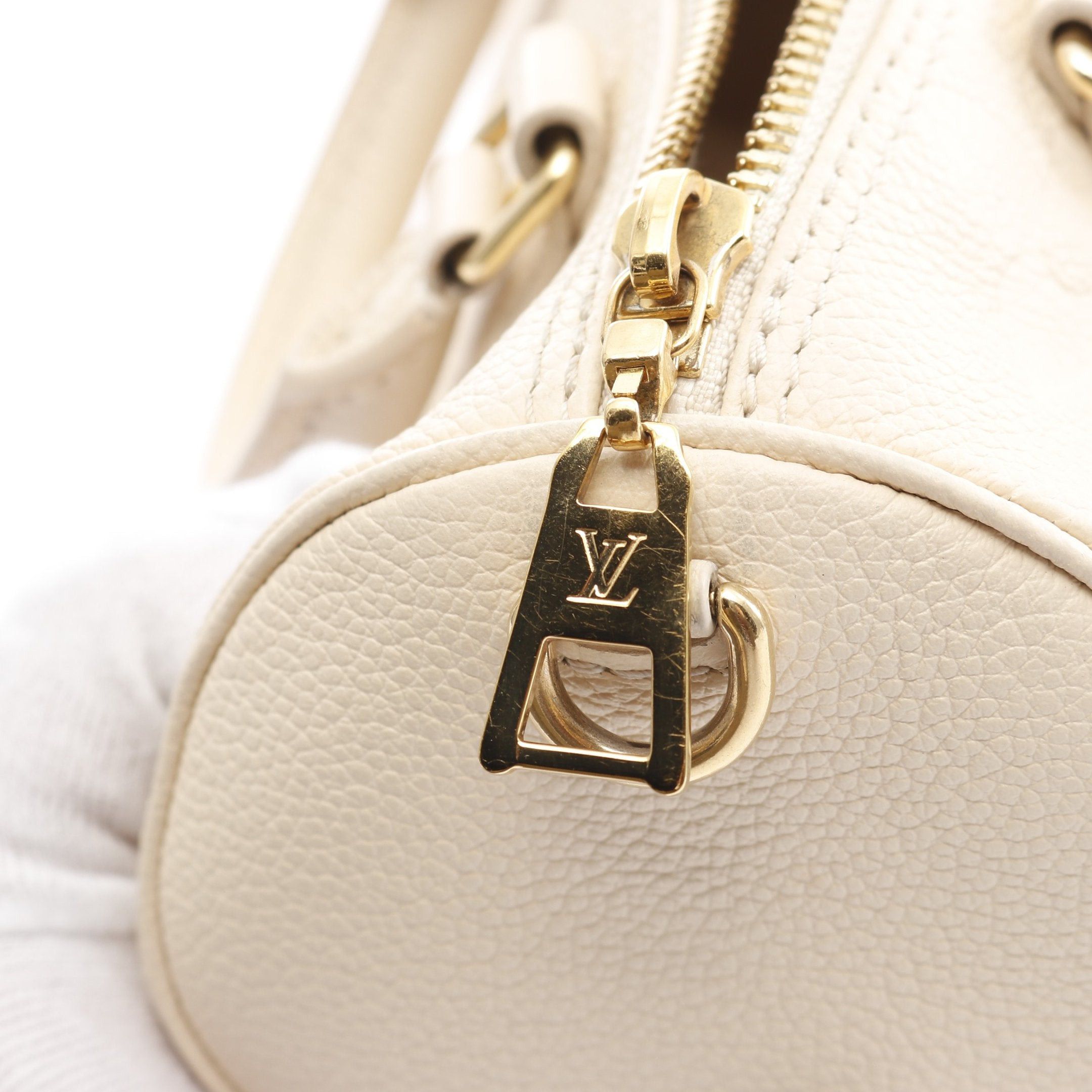 Louis Vuitton Louis Vuitton Papillon Bb Monogram Empreinte Claim Handbag Leather Ivory Size ONE SIZE - 8 Thumbnail
