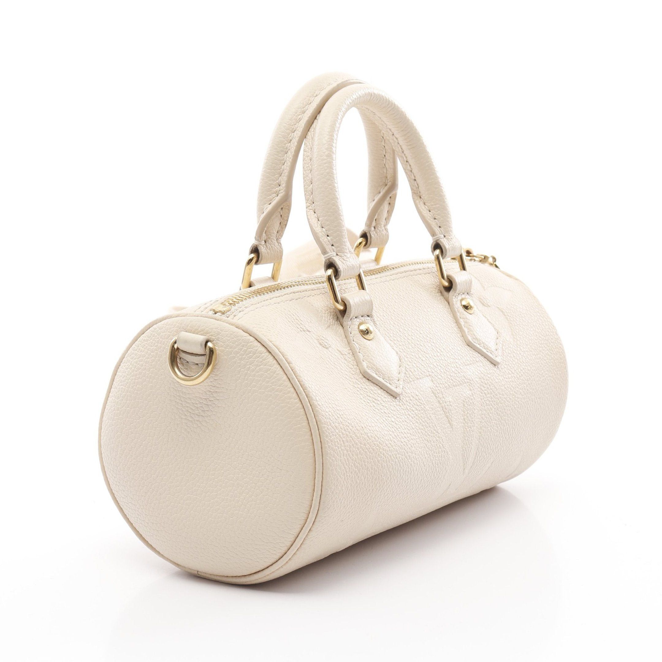 Louis Vuitton Louis Vuitton Papillon Bb Monogram Empreinte Claim Handbag Leather Ivory Size ONE SIZE - 2 Thumbnail