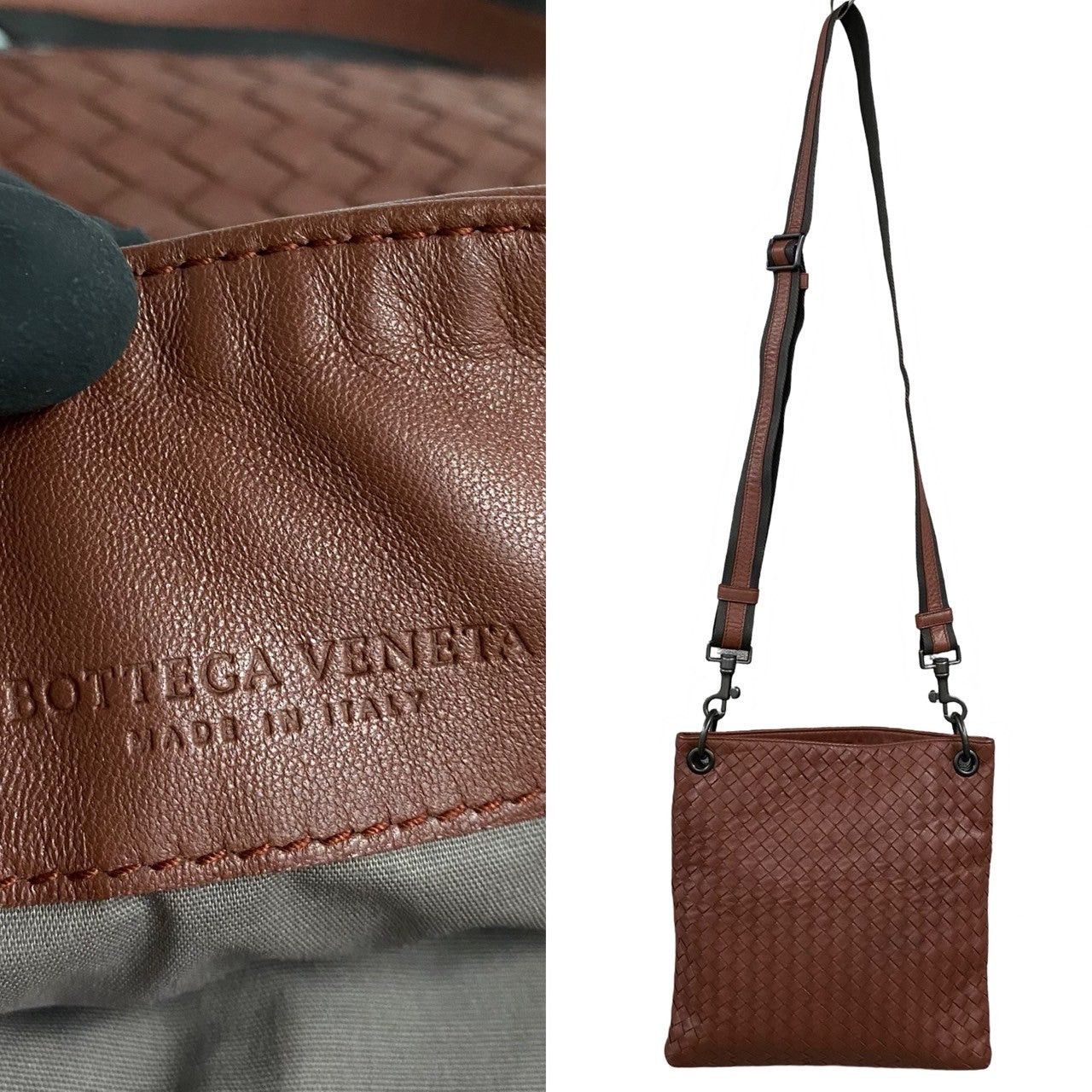 Bottega Veneta Bottega Veneta Shoulder Bag Brown Leather Size ONE SIZE - 3 Thumbnail