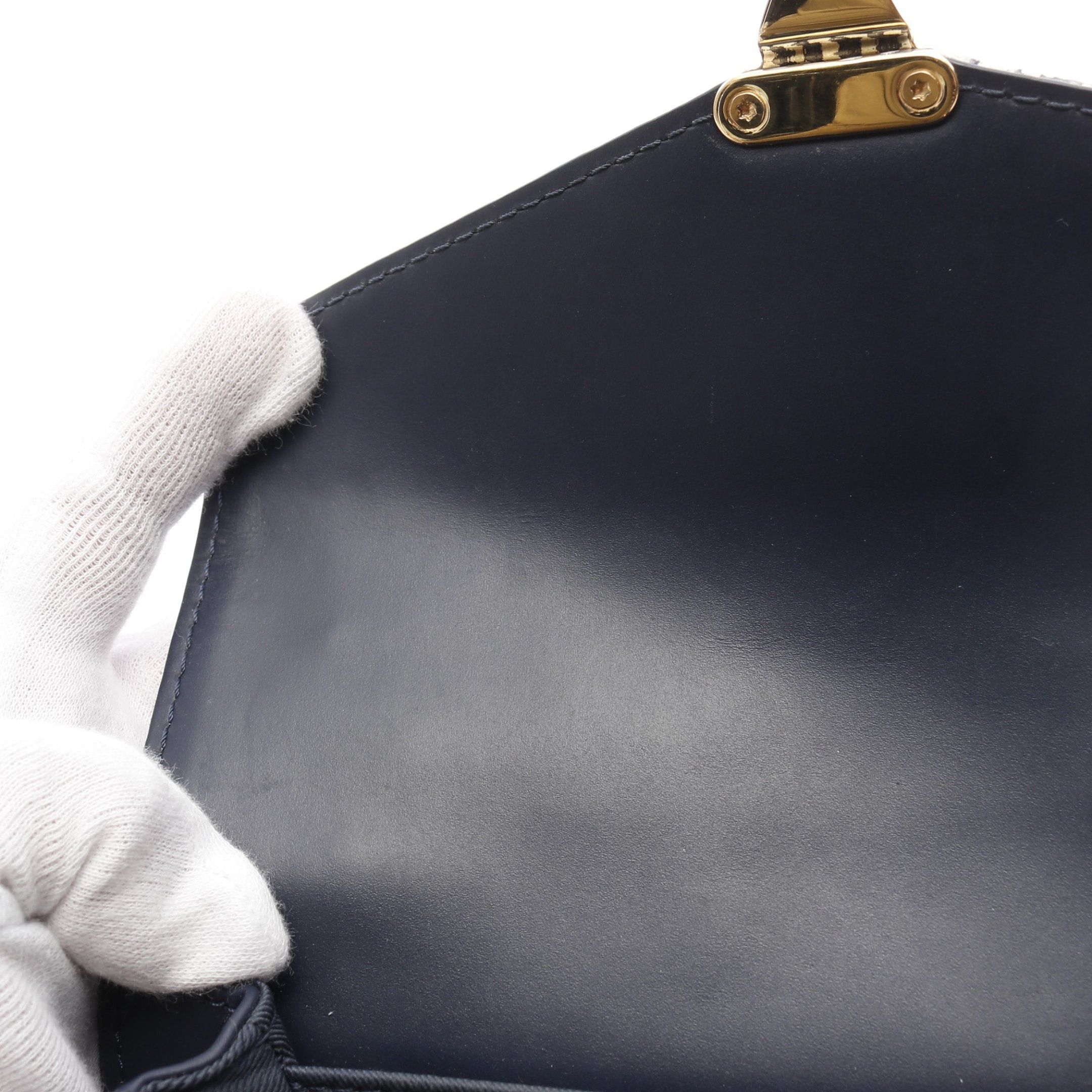 Louis Vuitton Louis Vuitton Pochette Metis Ew Handbag Coated Canvas Leather Navy Size ONE SIZE - 7 Thumbnail