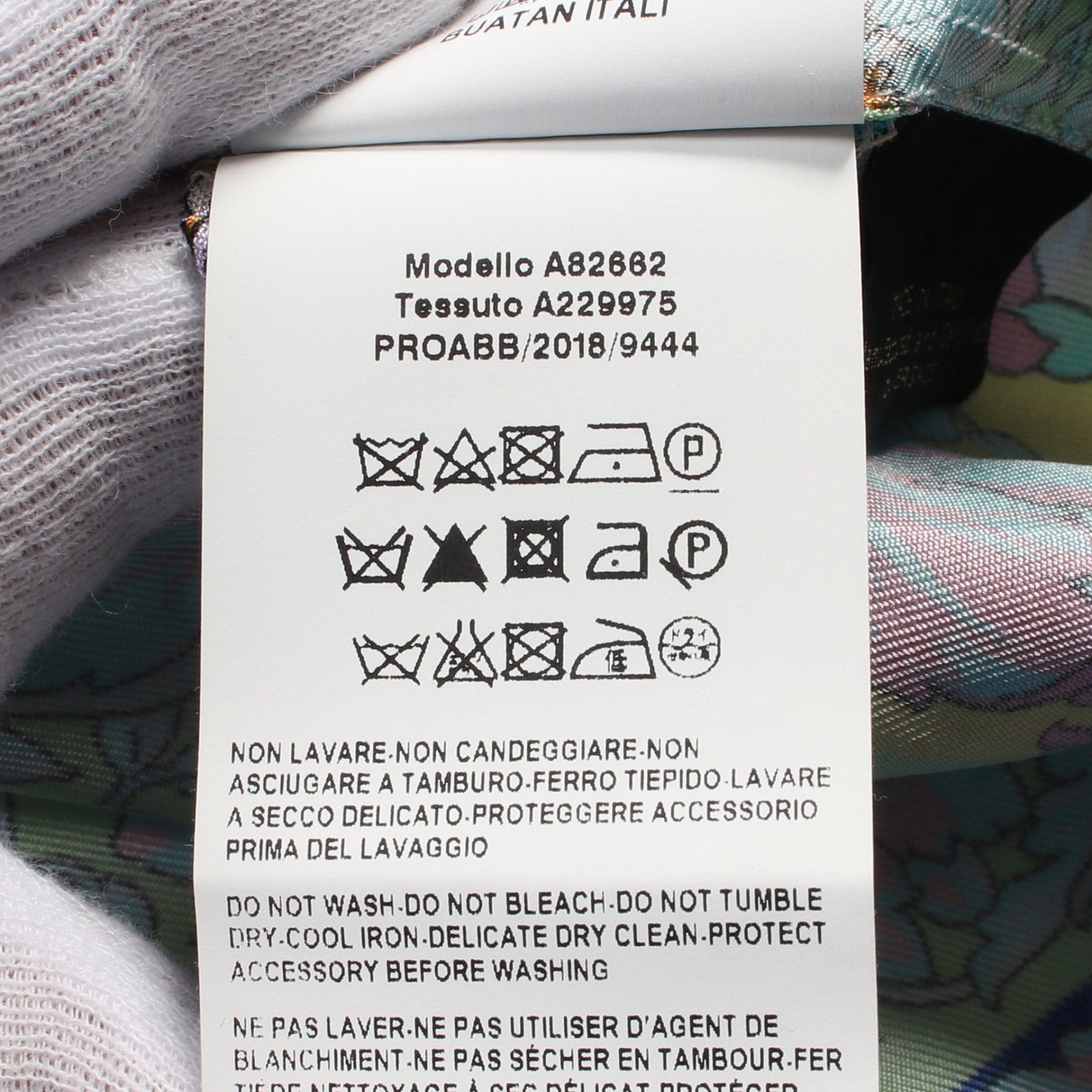 Versace Versace Medusa Button Blouse Shirt Floral Pattern Silk Multicolor Size ONE SIZE - 5 Thumbnail