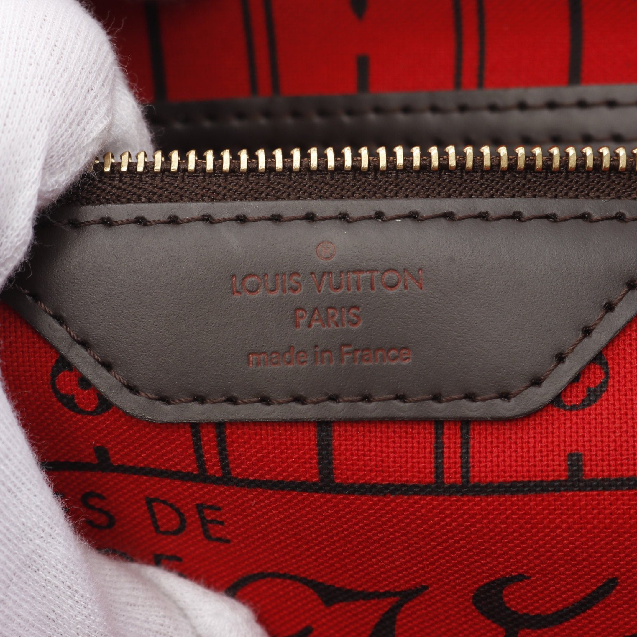 Louis Vuitton Louis Vuitton Neverfull Pm Damier Ebene Handbag Tote Bag Leather Brown Size ONE SIZE - 4 Thumbnail