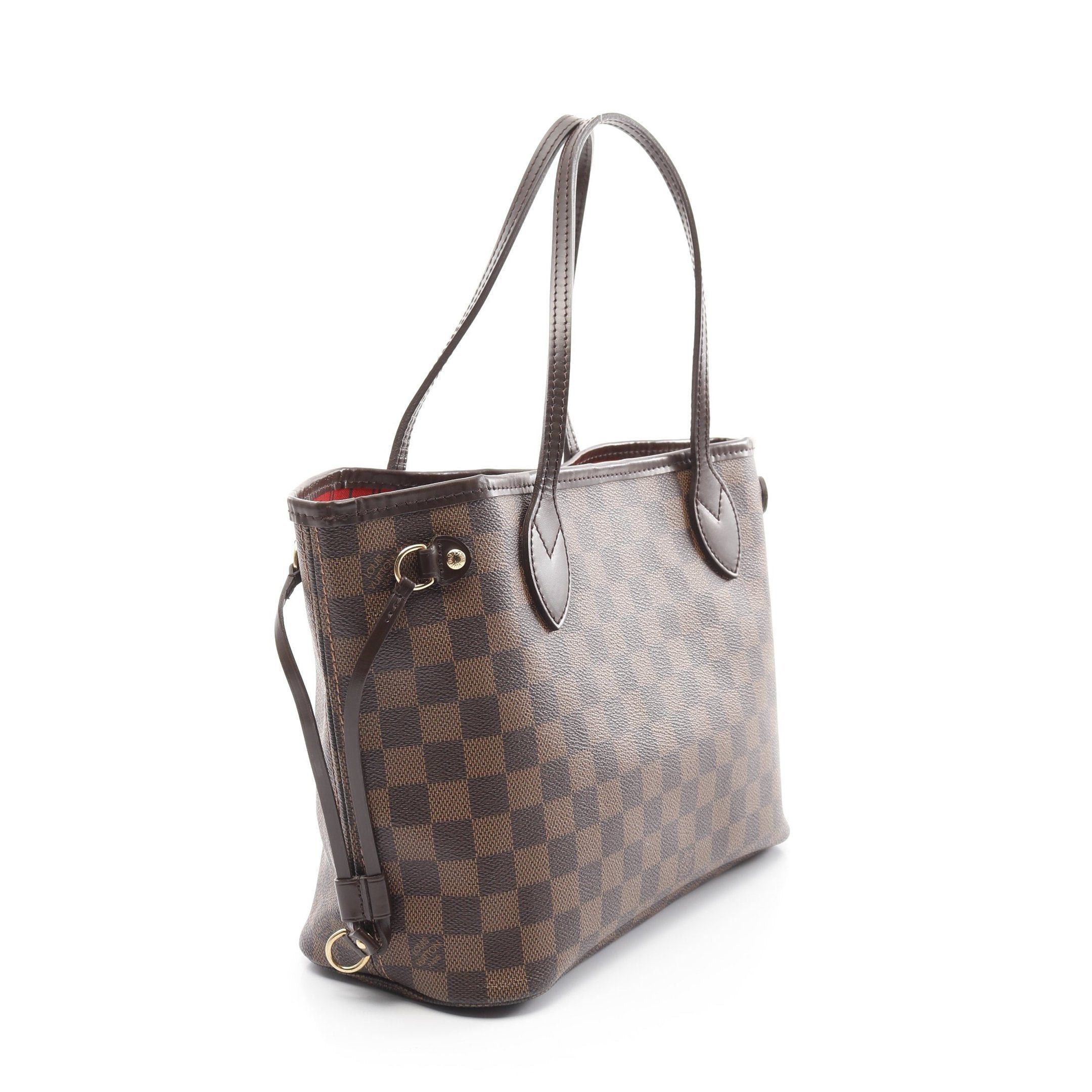 Louis Vuitton Louis Vuitton Neverfull Pm Damier Ebene Handbag Tote Bag Leather Brown Size ONE SIZE - 2 Thumbnail