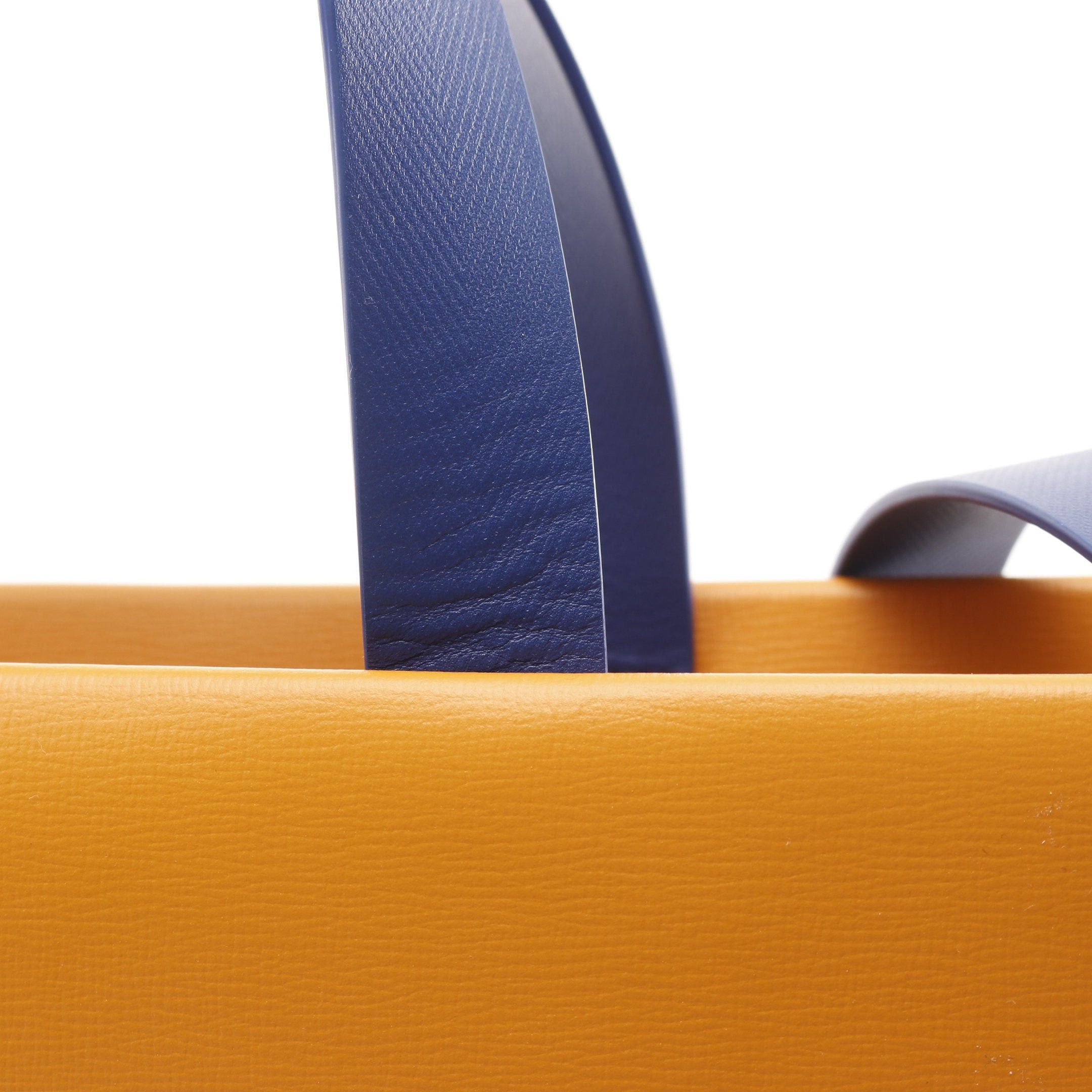 Louis Vuitton Shopper Tote Mm Saffron Handbag Bag Leather Orange