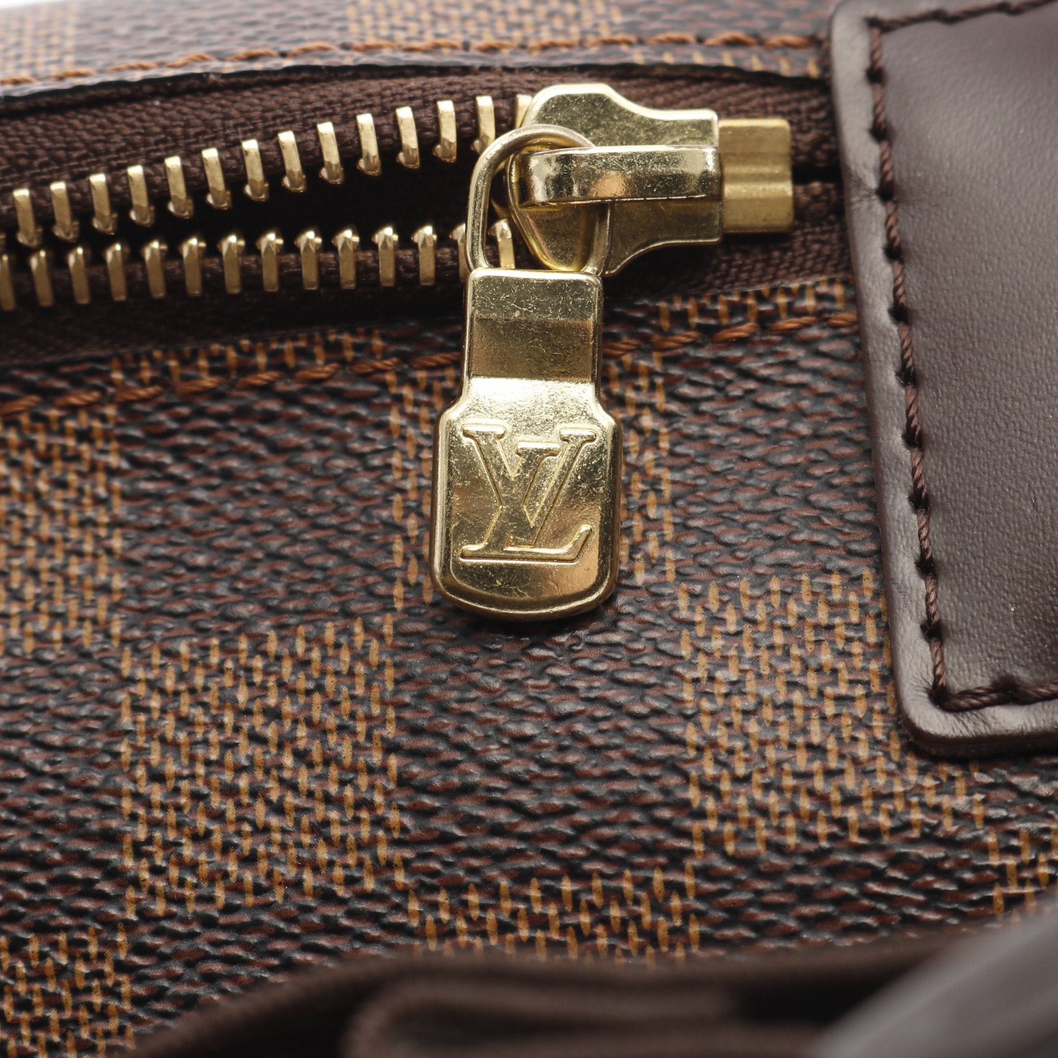 Louis Vuitton Louis Vuitton Bum Bag Melville Damier Ebene Body Waist Leather Brown Size ONE SIZE - 6 Thumbnail