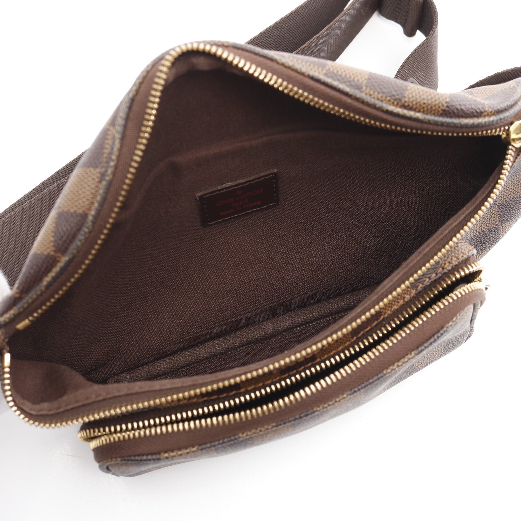 Louis Vuitton Louis Vuitton Bum Bag Melville Damier Ebene Body Waist Leather Brown Size ONE SIZE - 3 Thumbnail