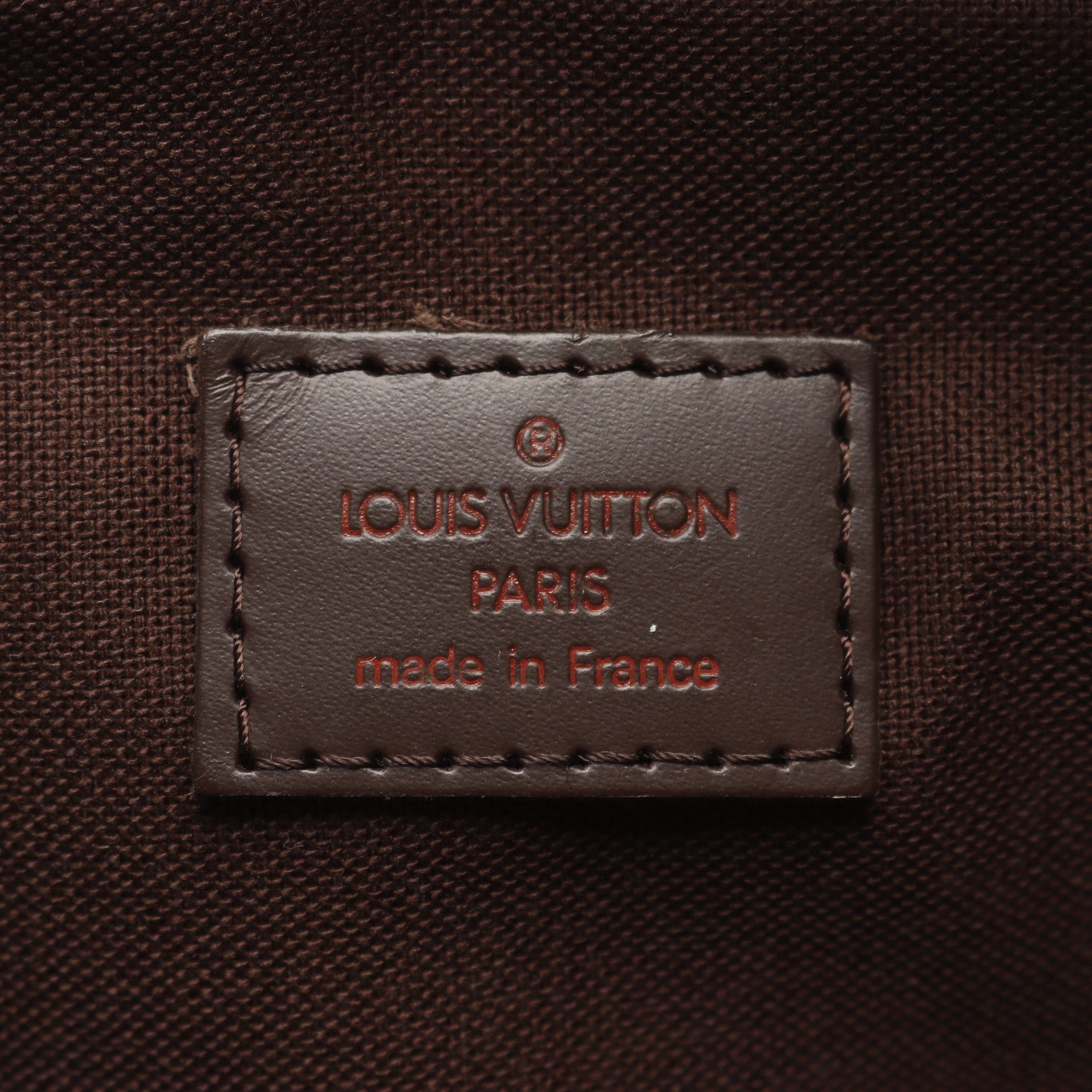 Louis Vuitton Louis Vuitton Bum Bag Melville Damier Ebene Body Waist Leather Brown Size ONE SIZE - 4 Thumbnail
