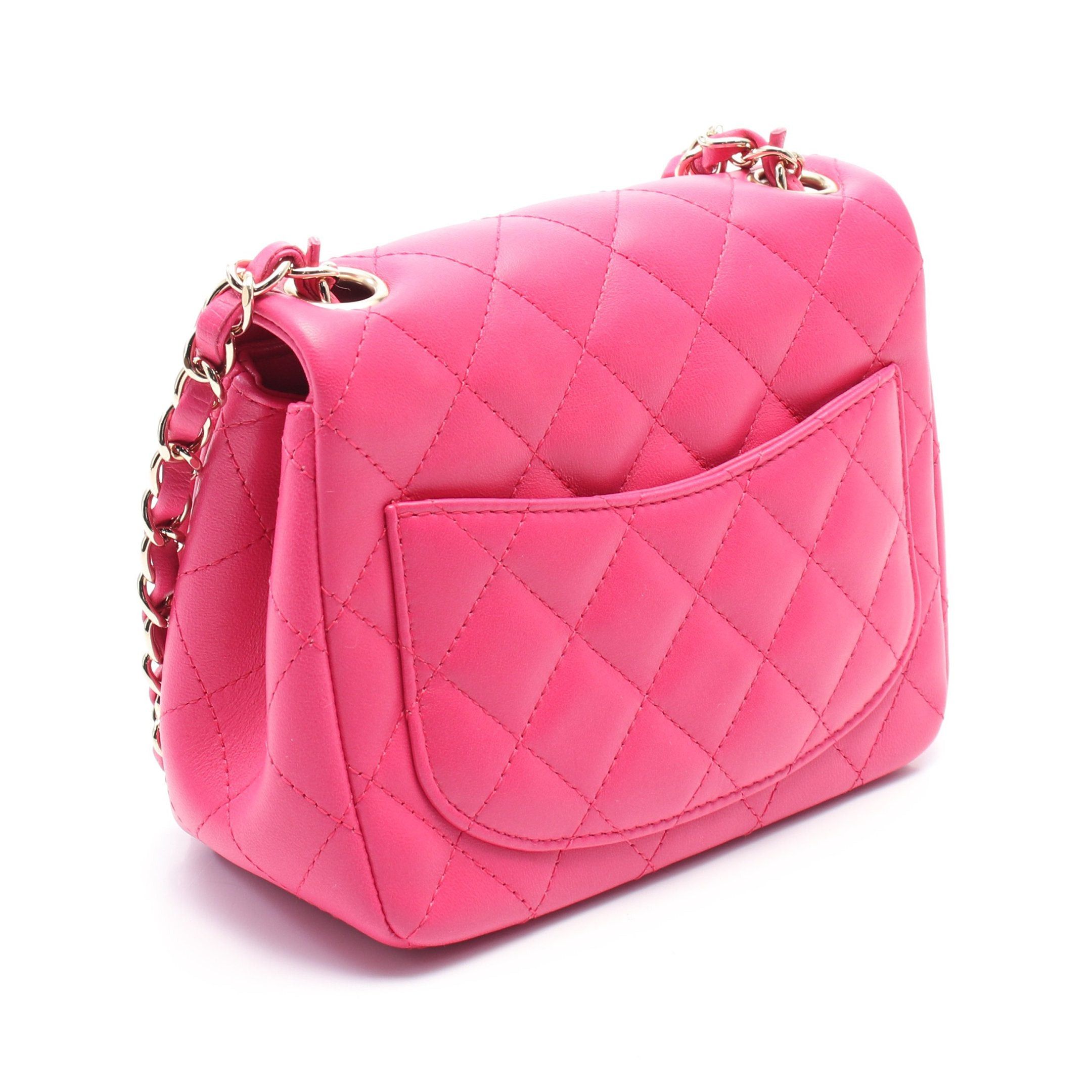 Chanel Chanel Mini Matelasse Chain Shoulder Bag Leather Pink Gold Hardware Size ONE SIZE - 2 Thumbnail