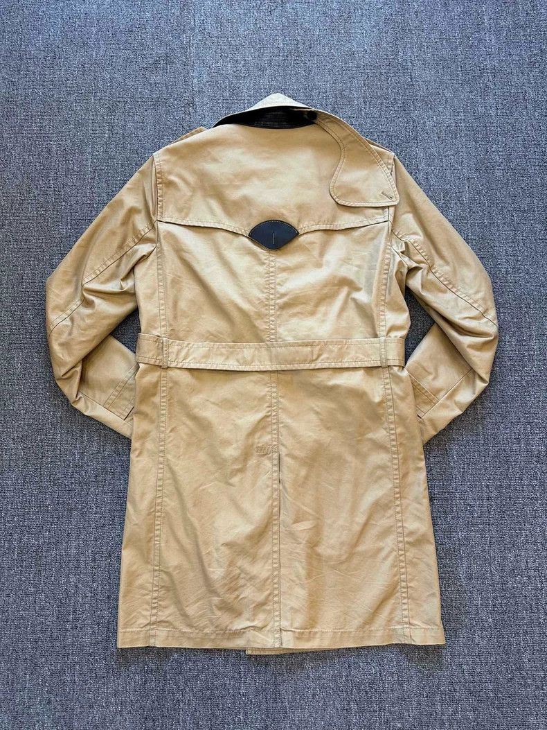 Coach Double-Breasted Long Trench Coat