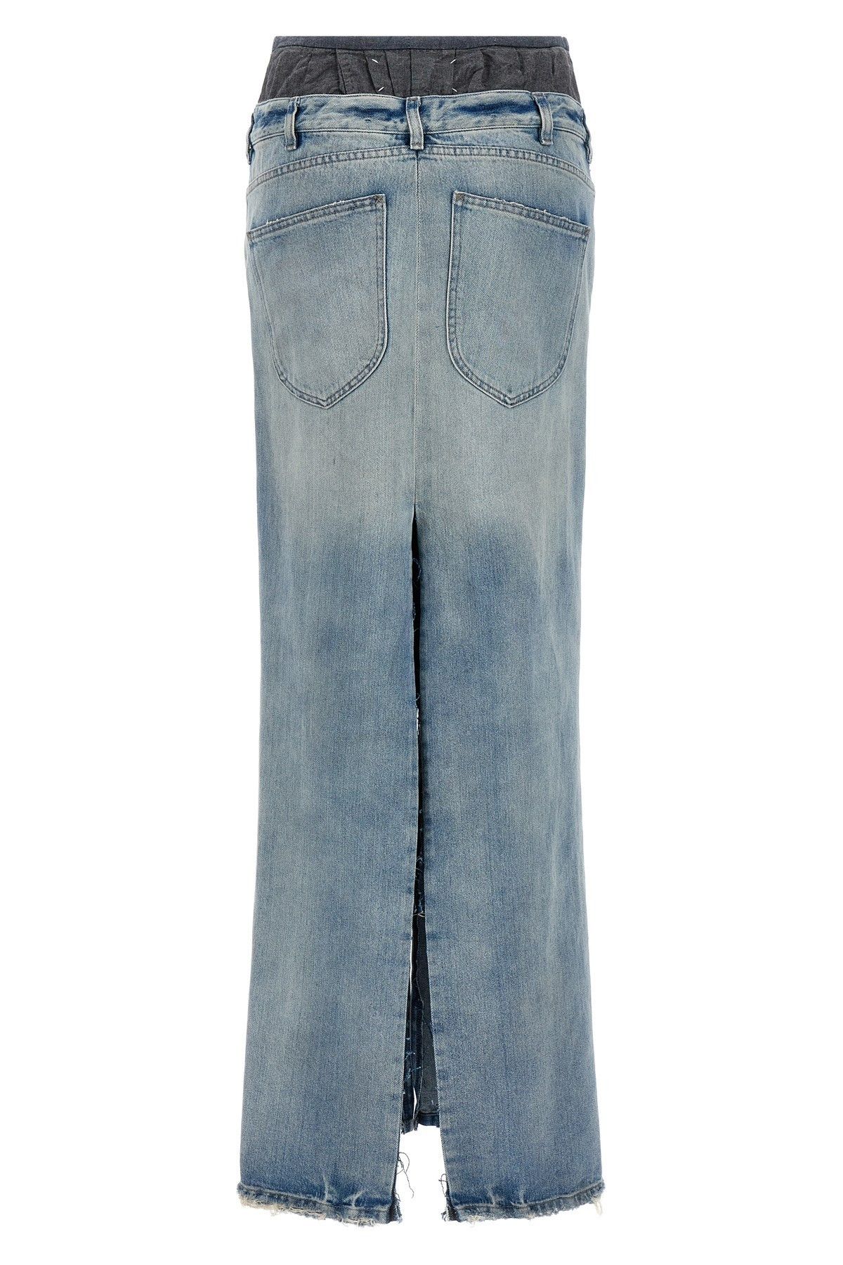 Maison Margiela Slits denim skirt Size 26" / US 2 / IT 38 - 2 Thumbnail