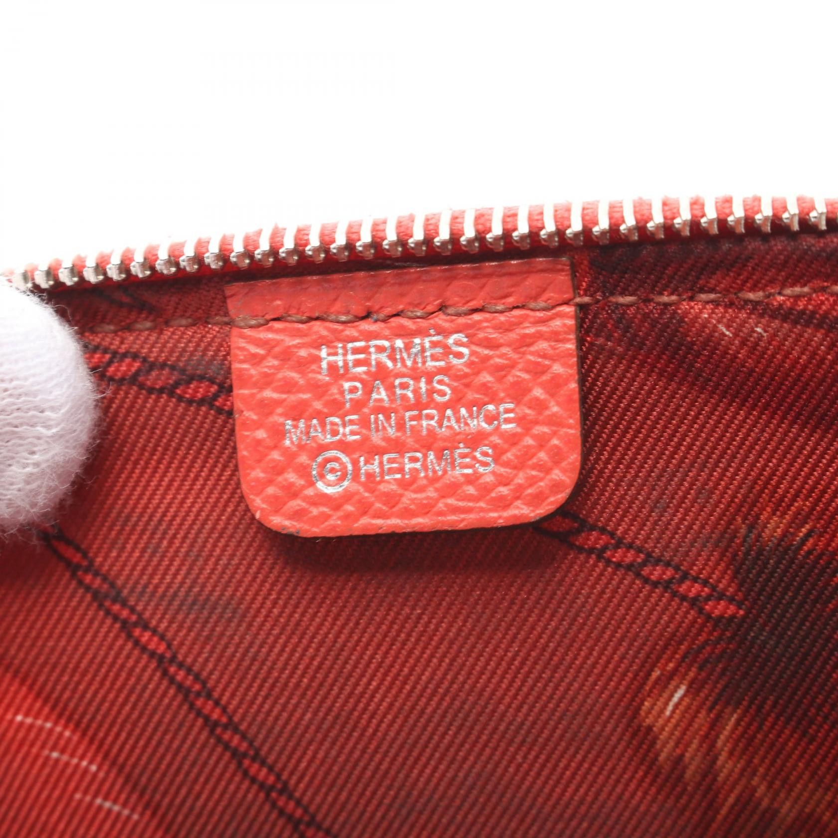Hermes Hermes Azap Compact Mini Silk In Rouge Pivoine Coin Purse Veau Epsom Pink Red Silver Hardware T Stamp Size ONE SIZE - 4 Thumbnail