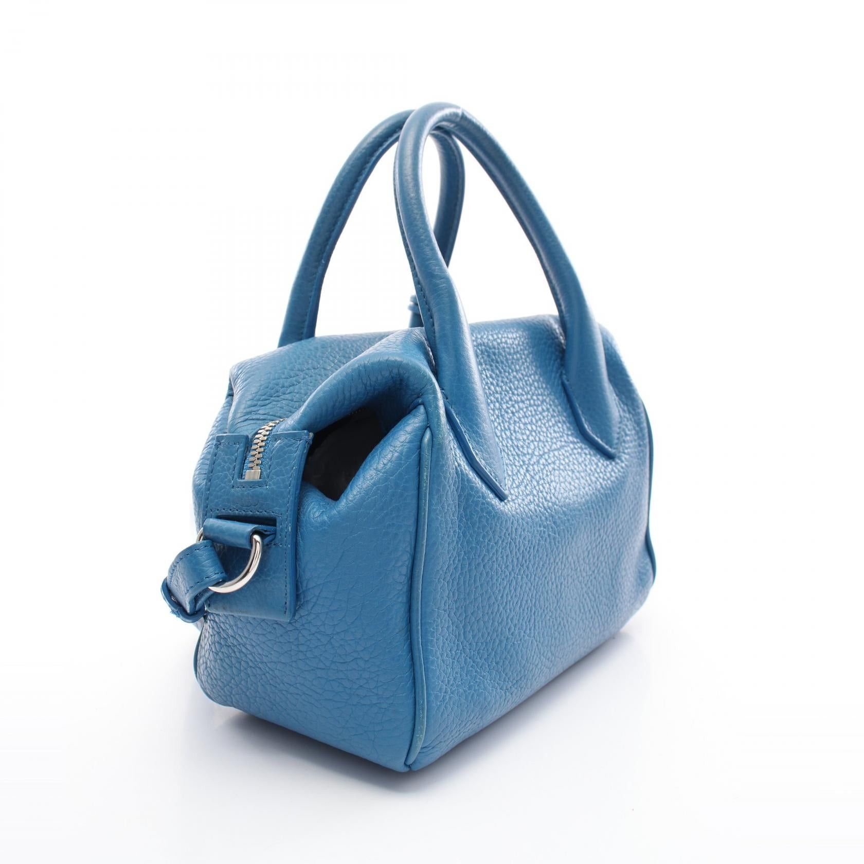Balenciaga Balenciaga Infanta Handbag Leather Blue Size ONE SIZE - 2 Thumbnail