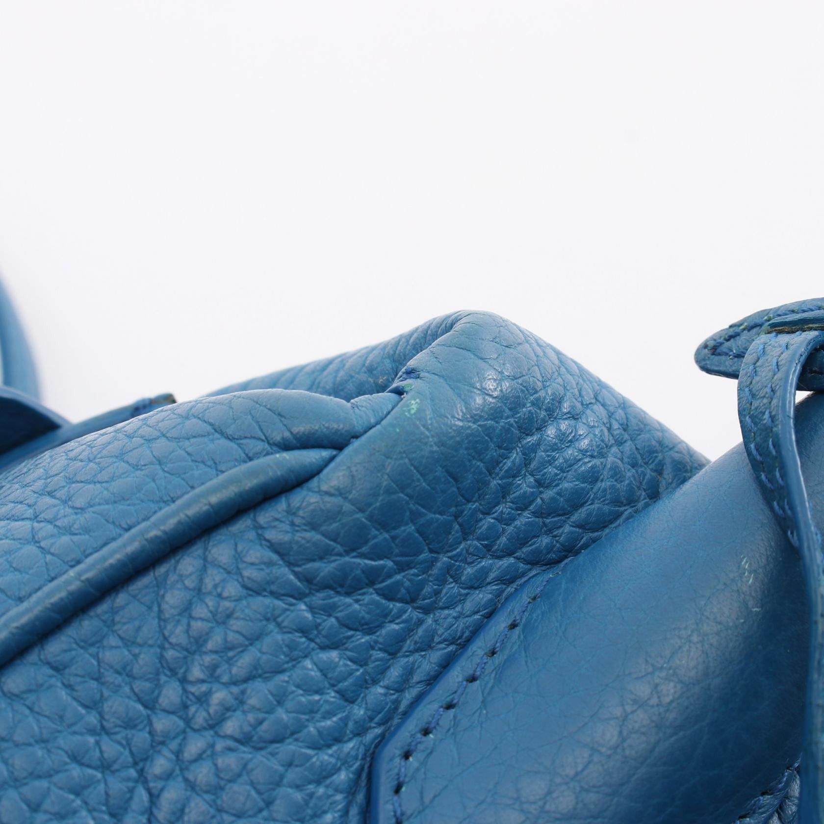 Balenciaga Balenciaga Infanta Handbag Leather Blue Size ONE SIZE - 9 Thumbnail